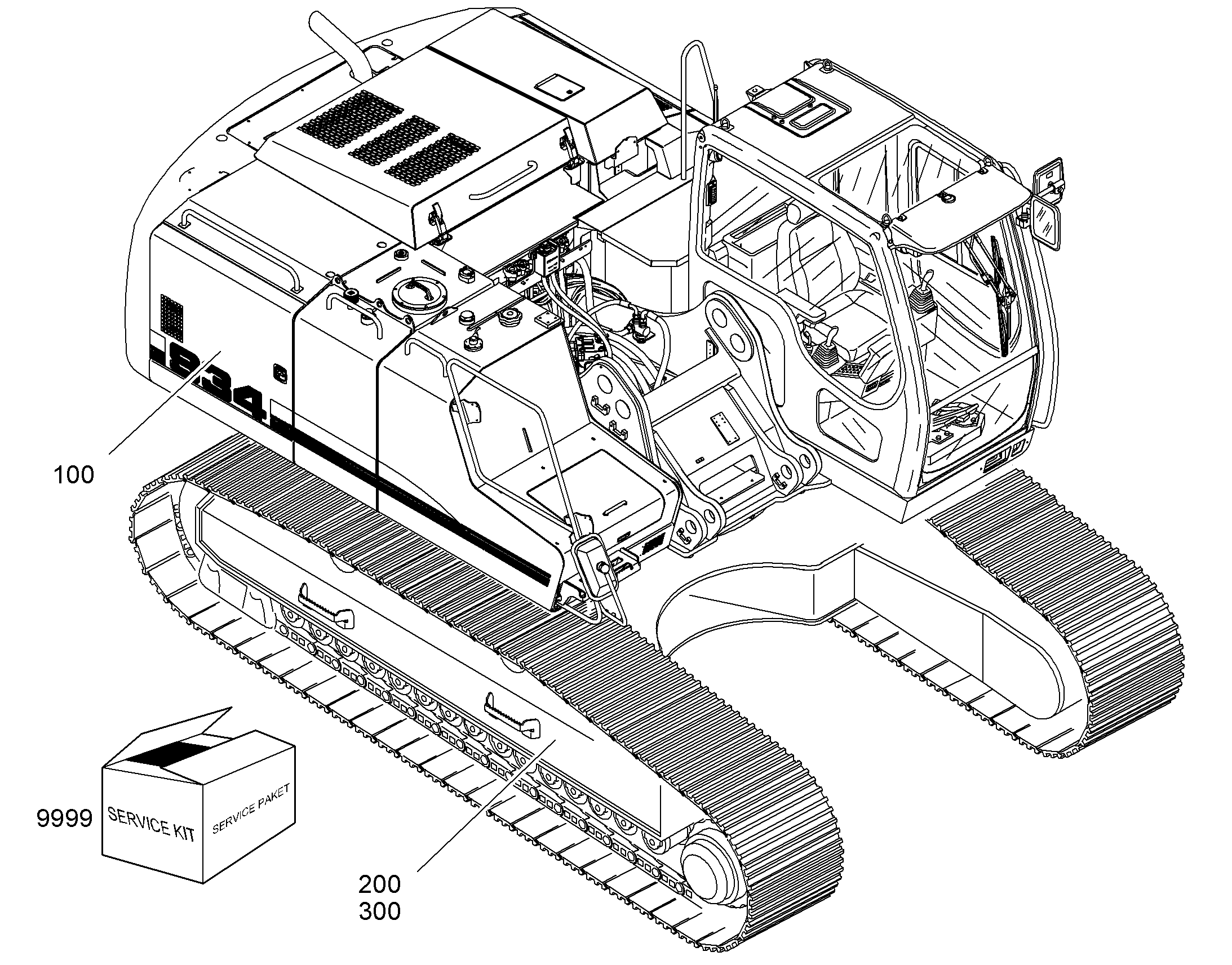 ВКЛЮЧЕНИЕ ИЗМЕНЕНИЯ КОЛЕИ 10390264 LIEBHERR