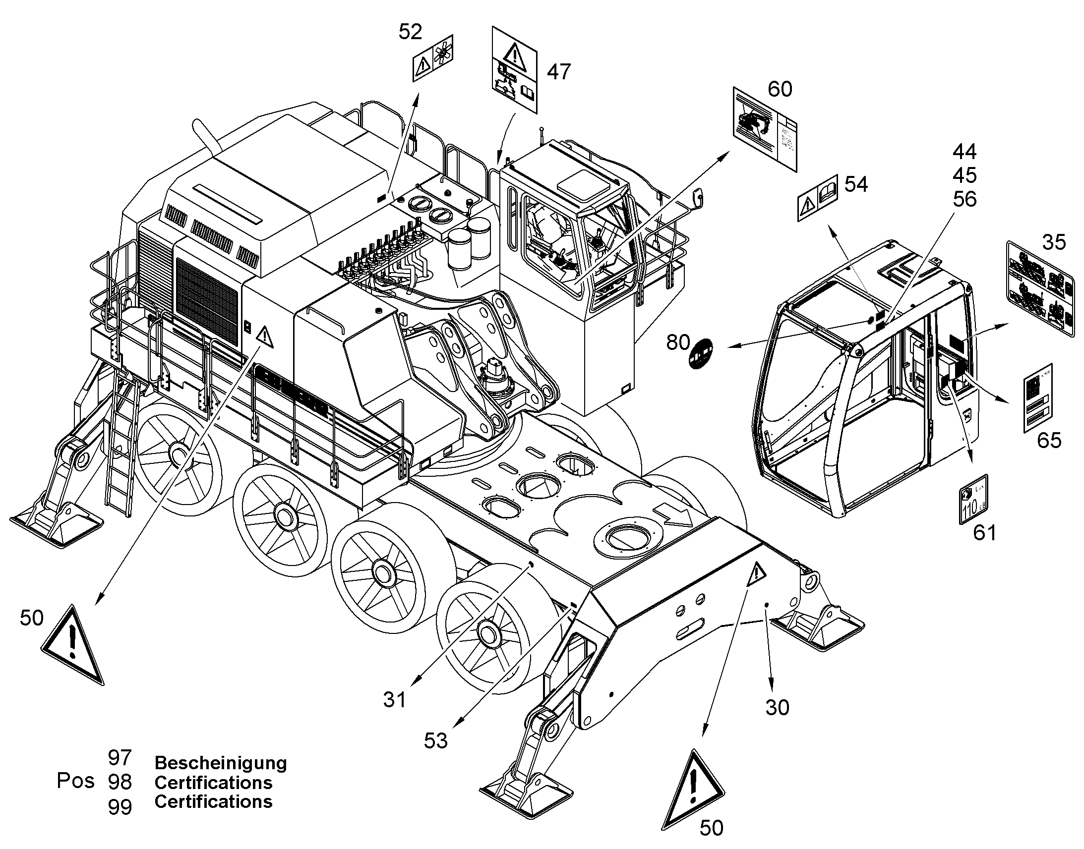 ТОЧКИ ПОГРУЗКИ И АНКЕРОВКИ 10057405 LIEBHERR