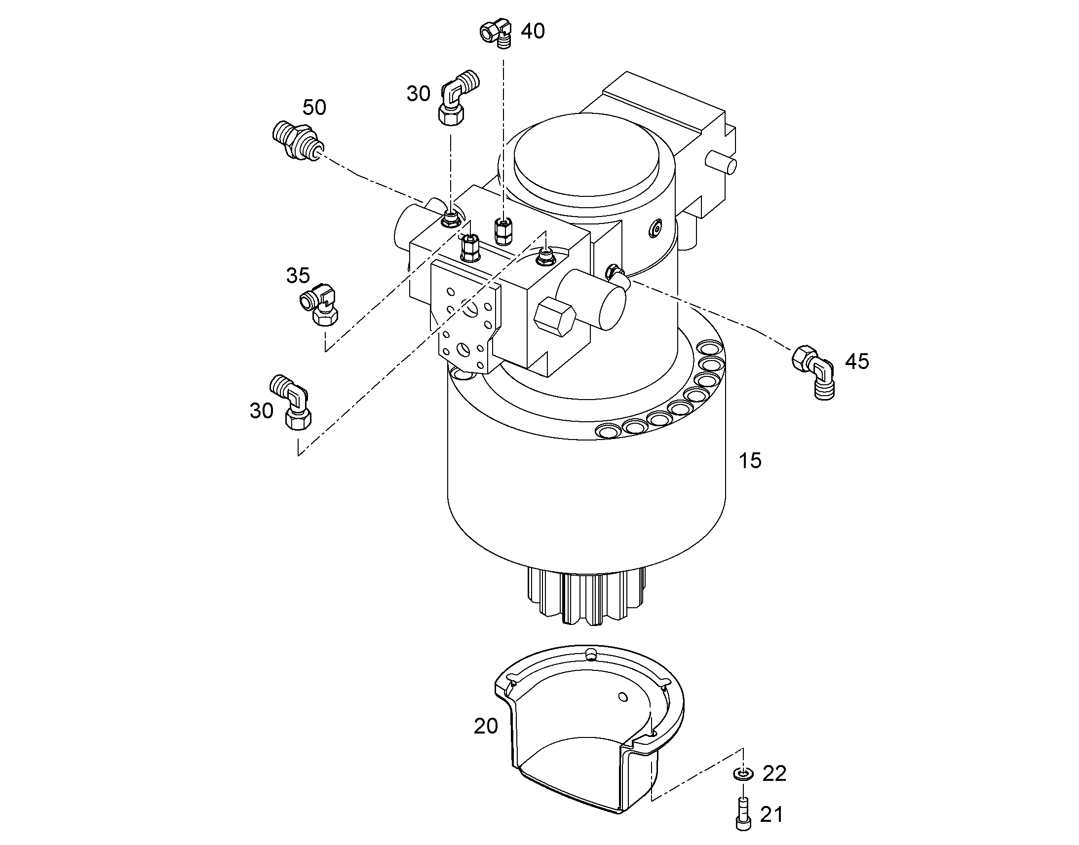 МЕХАНИЗМ ПОВОРОТА 10428689 LIEBHERR