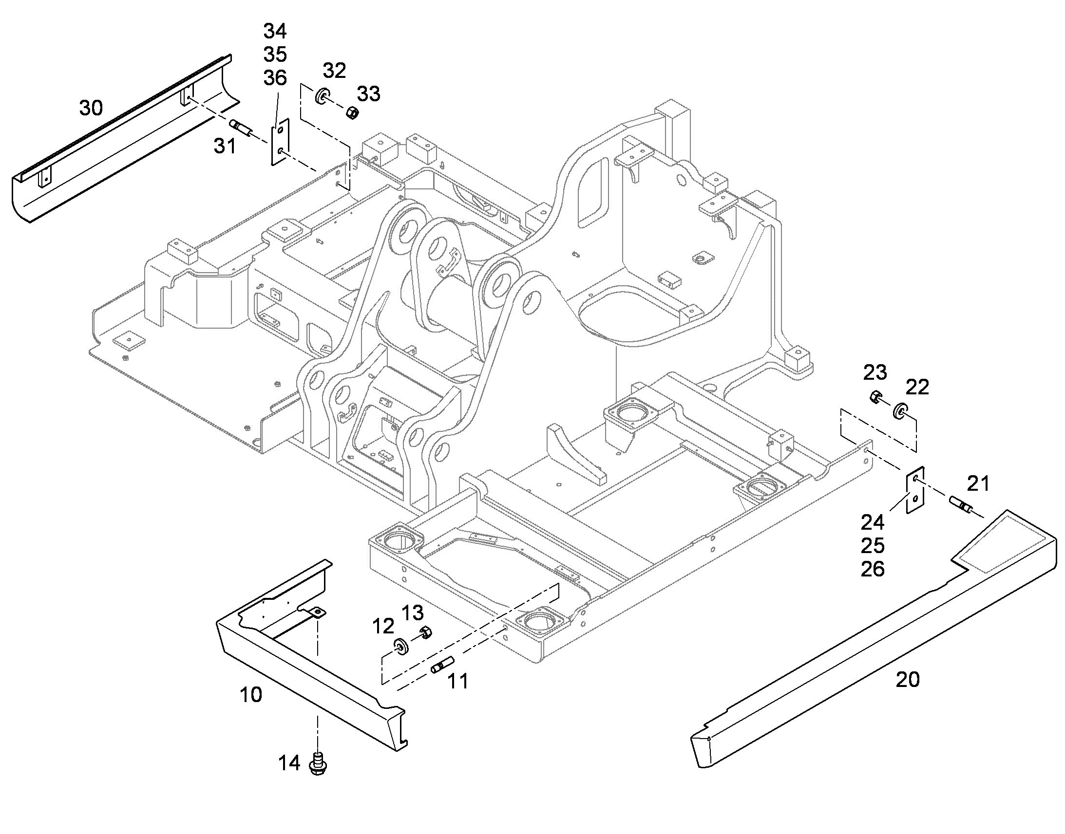 ОБЛИЦОВКА ПРАВАЯ 10050533 LIEBHERR