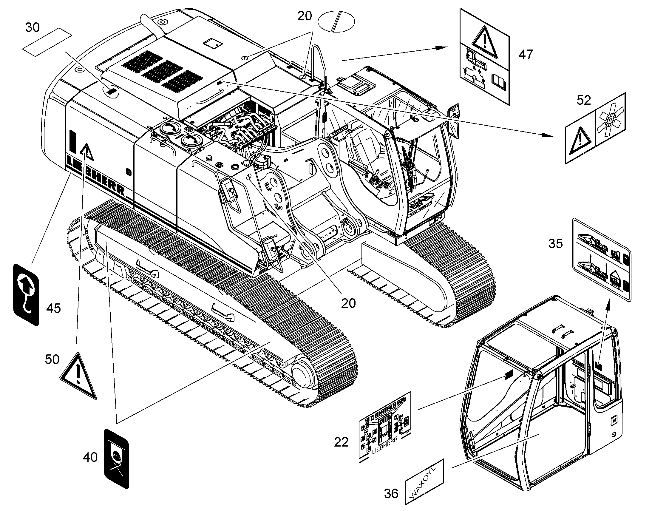 ТАБЛИЧКИ АМЕРИКА 10074826 LIEBHERR