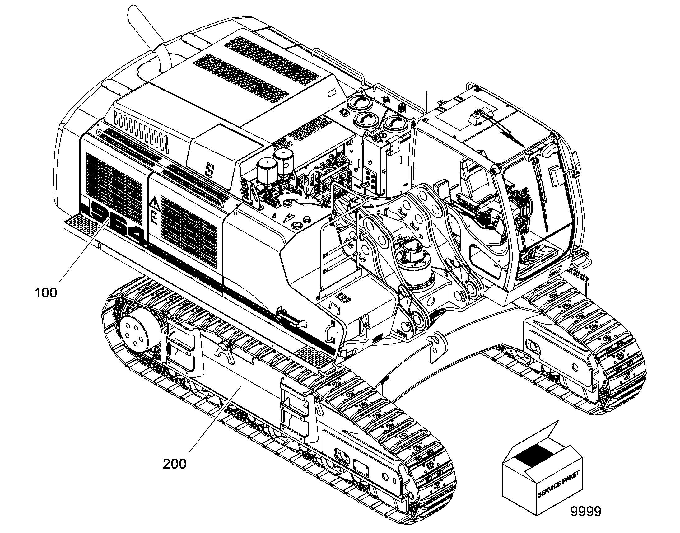 ШАССИ, КОМПЛЕКТ 10073674 LIEBHERR