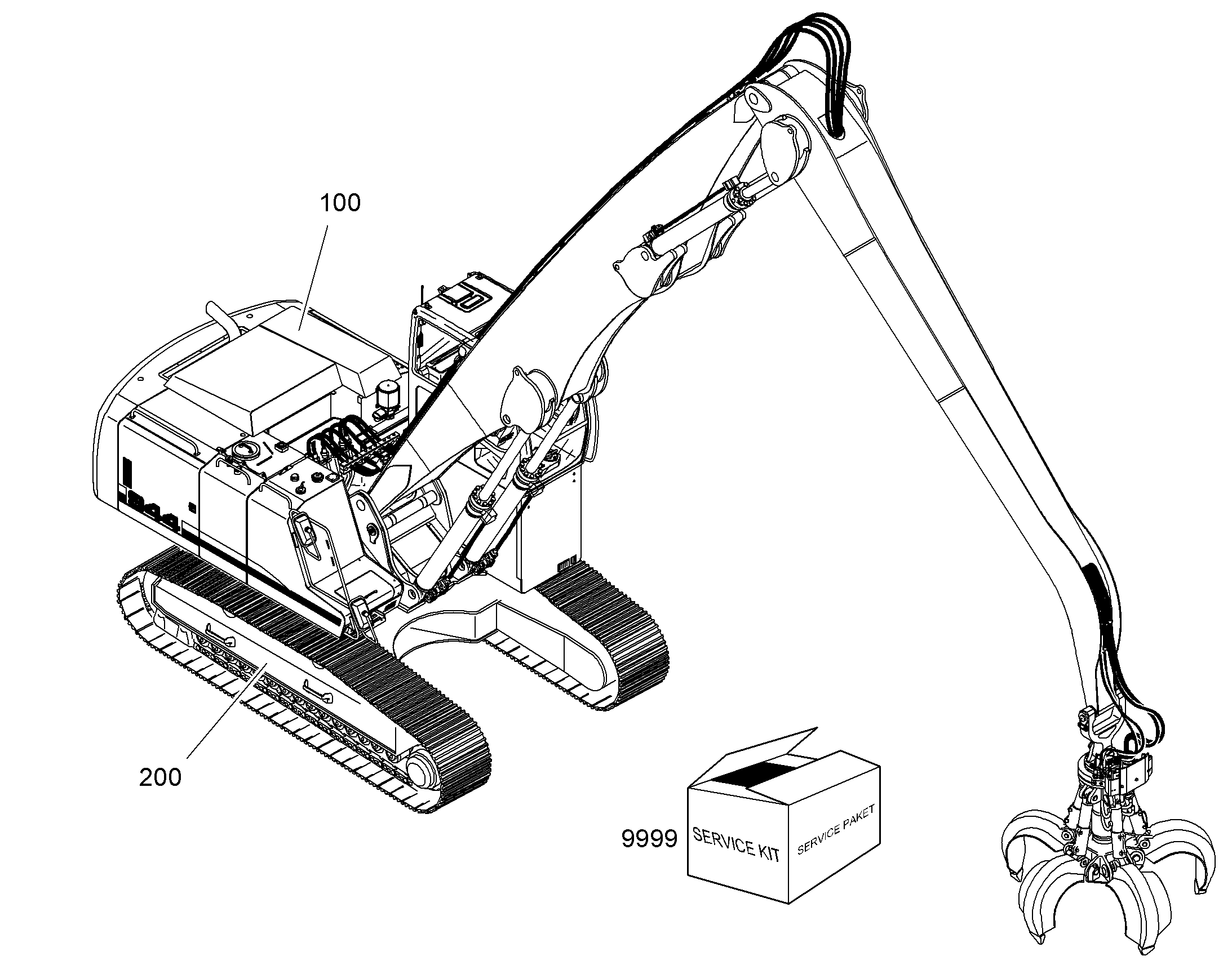 ШАССИ, КОМПЛЕКТ 10060929 LIEBHERR