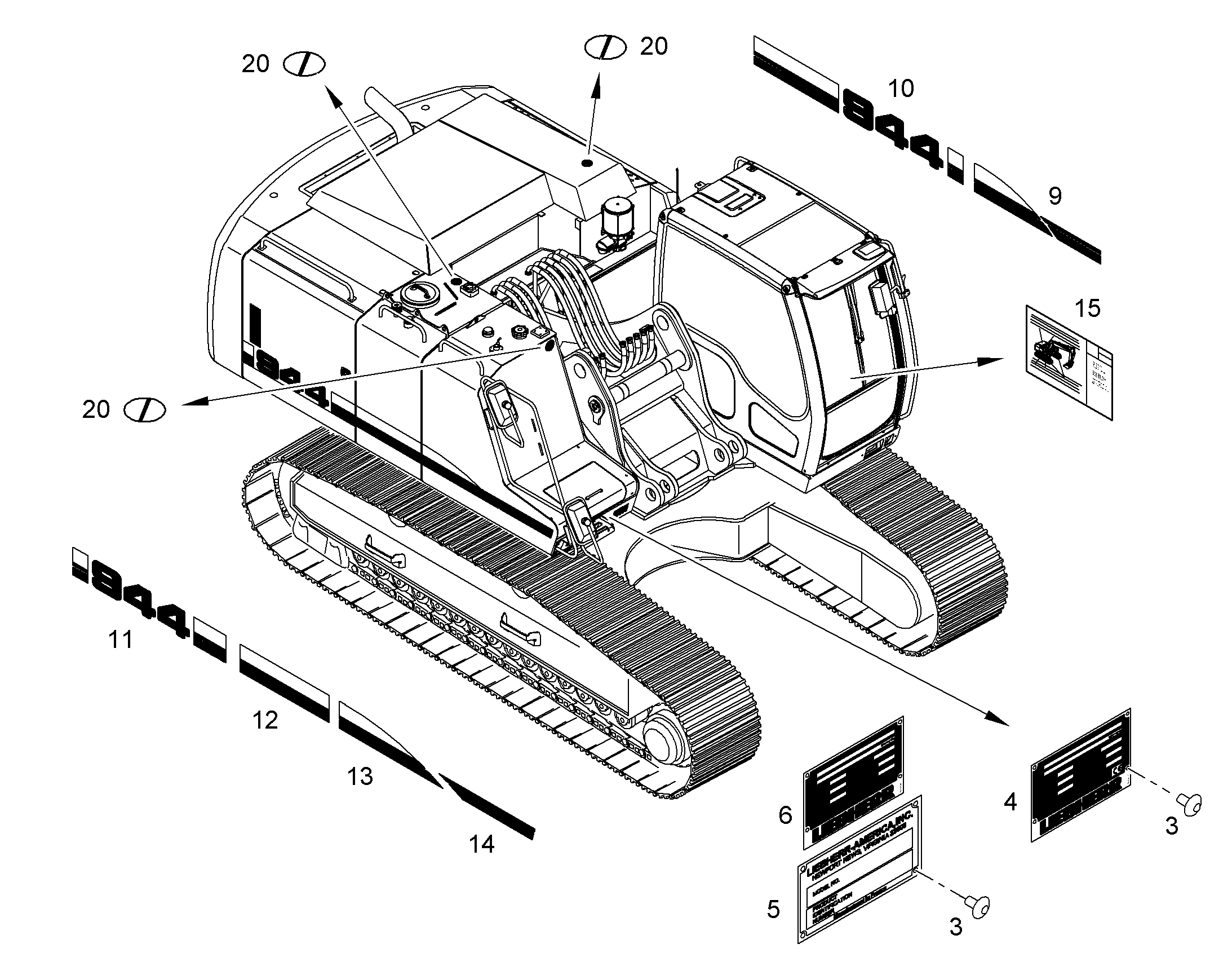 ПЛАН СМАЗКИ 10069990 LIEBHERR