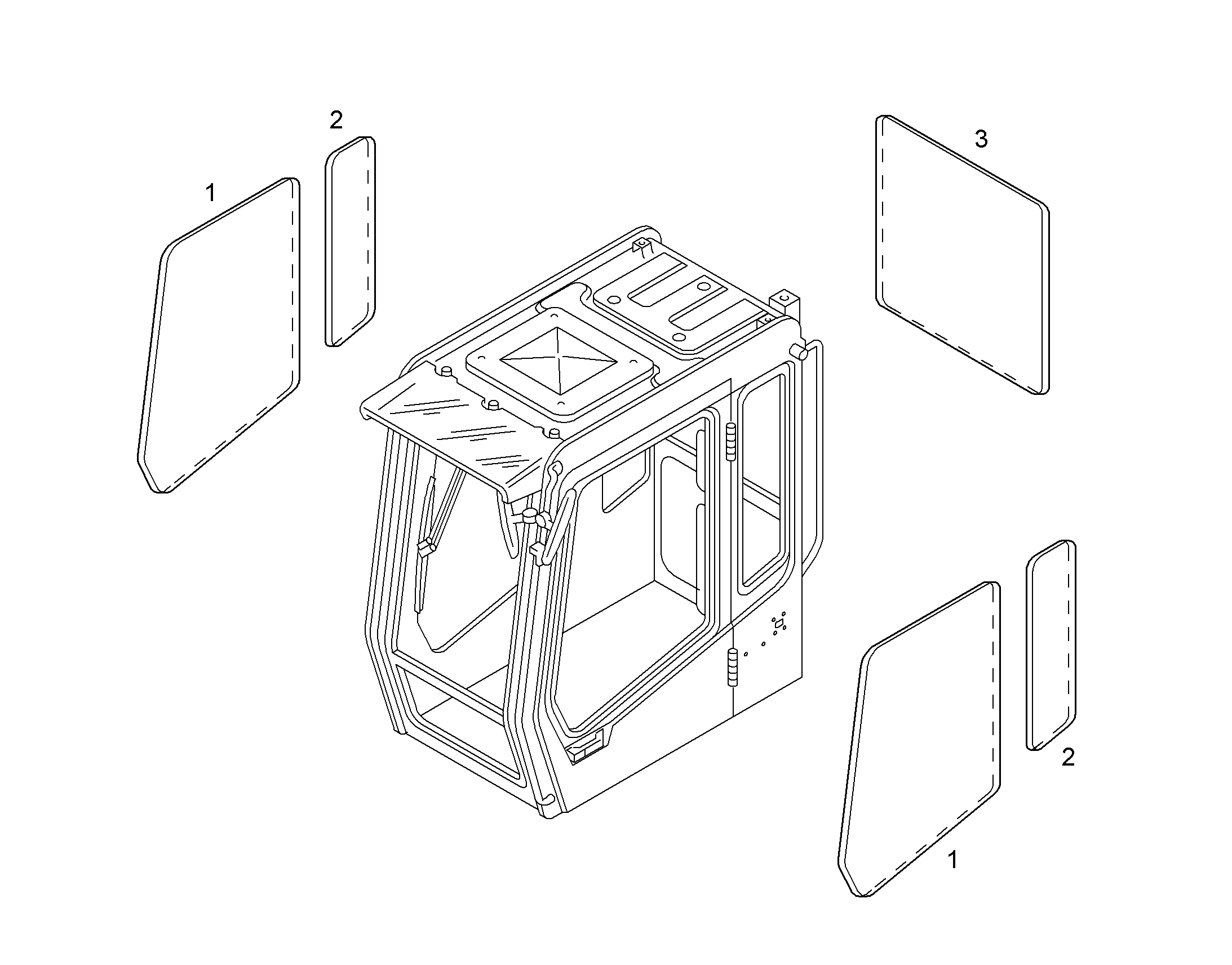 LEXAN СТЕКЛО НЕ ТОНИРОВАНО 10331158 LIEBHERR