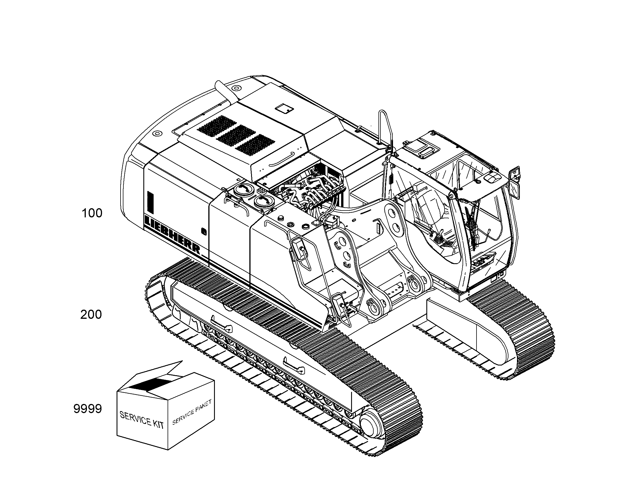 ШАССИ, КОМПЛЕКТ 10829551 LIEBHERR