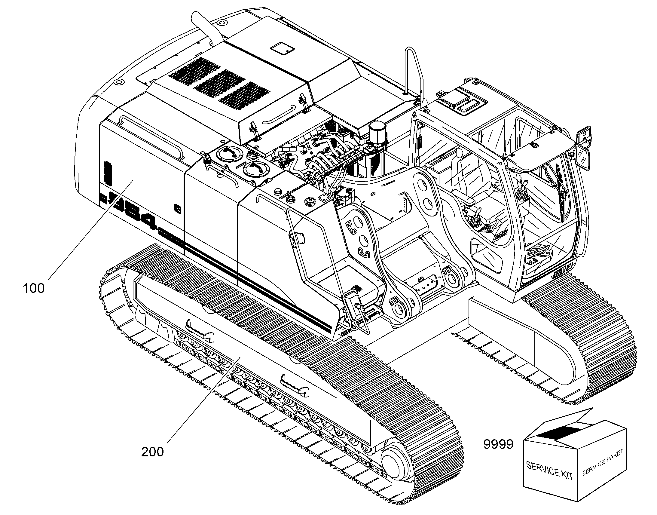 ШАССИ, КОМПЛЕКТ 10060332 LIEBHERR