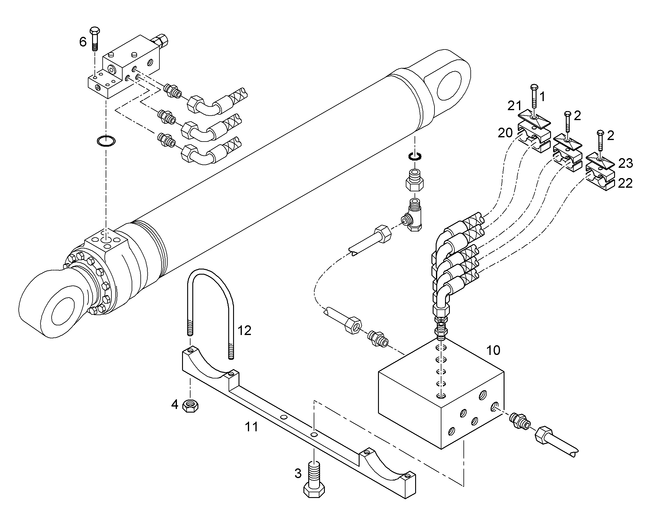ДЕРЖАТЕЛЬ ТРУБЫ 10288420 LIEBHERR
