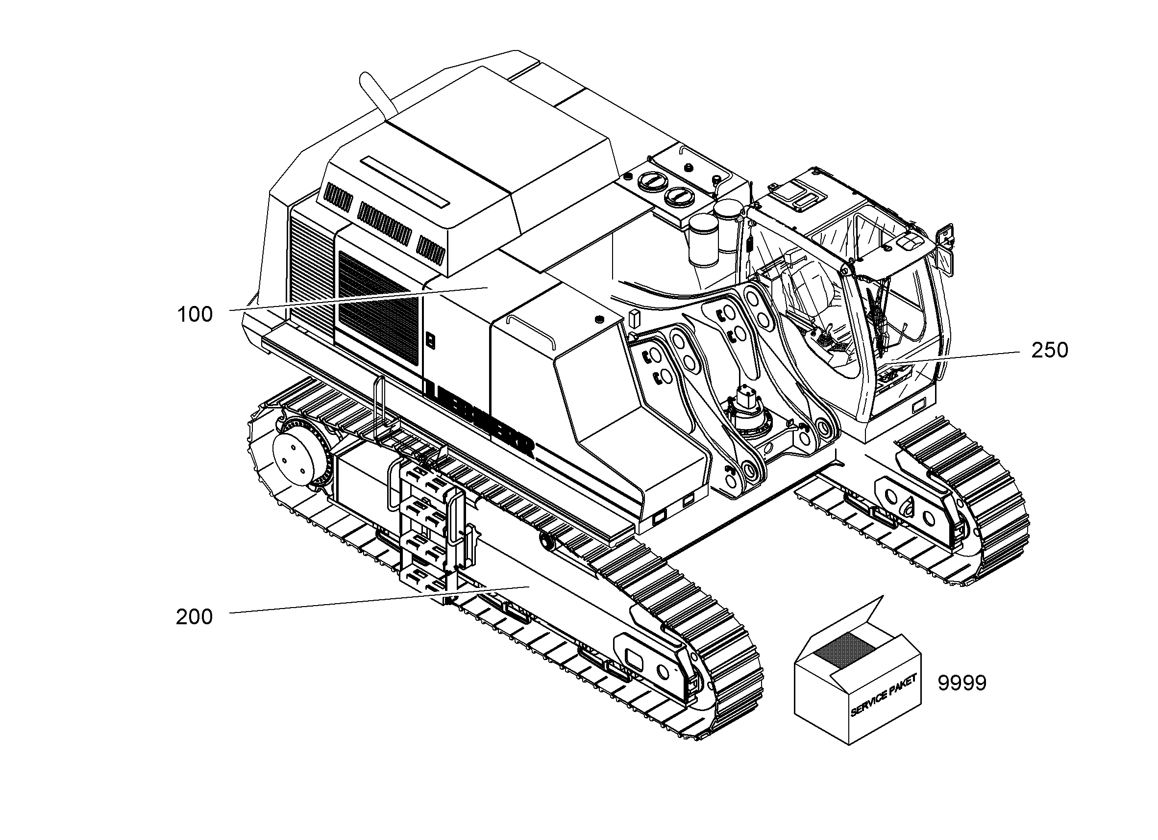 ШАССИ, КОМПЛЕКТ 10056196 LIEBHERR