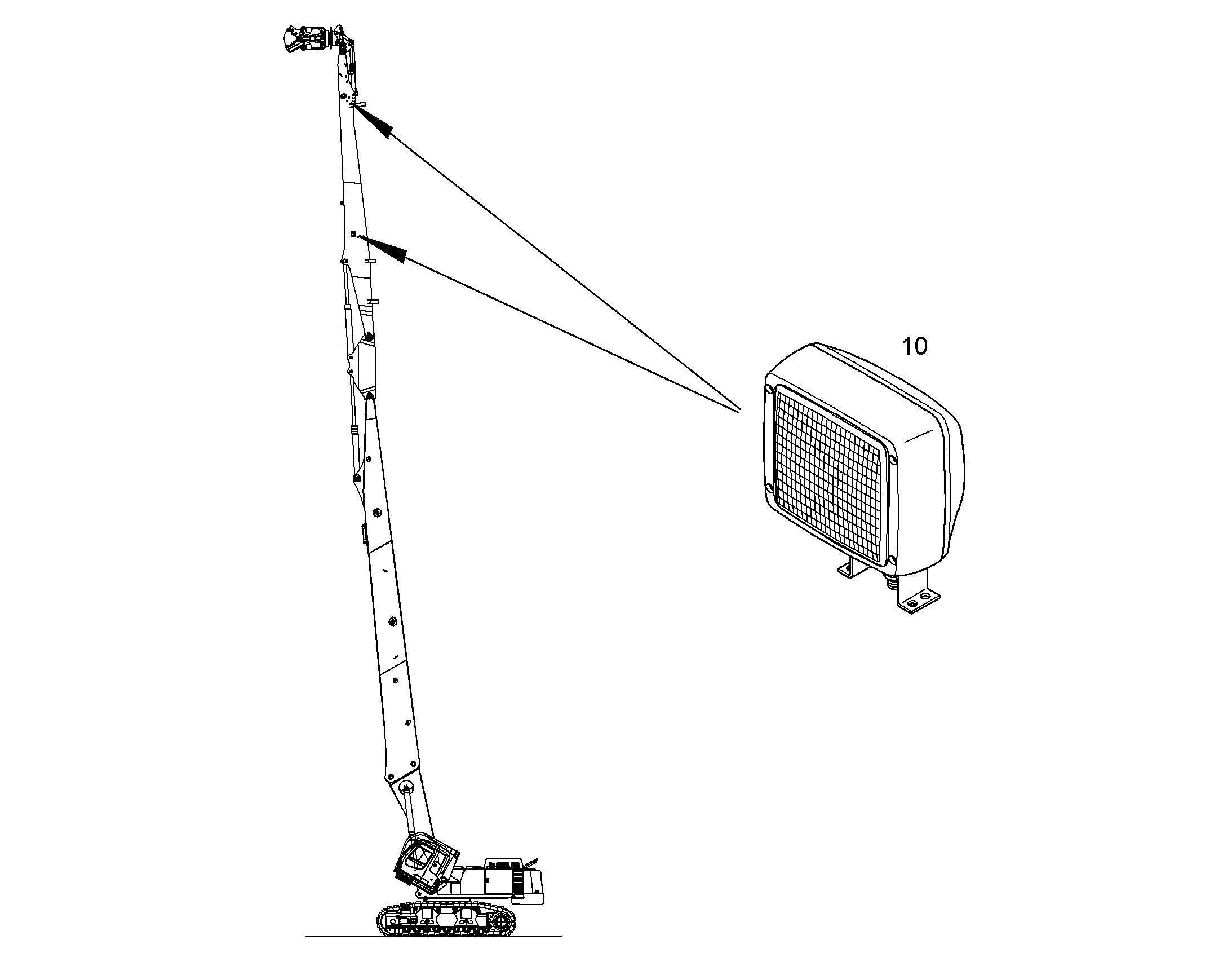 ПРОЖЕКТОР ДОПОЛНИТЕЛЬНЫЙ 10058086 LIEBHERR