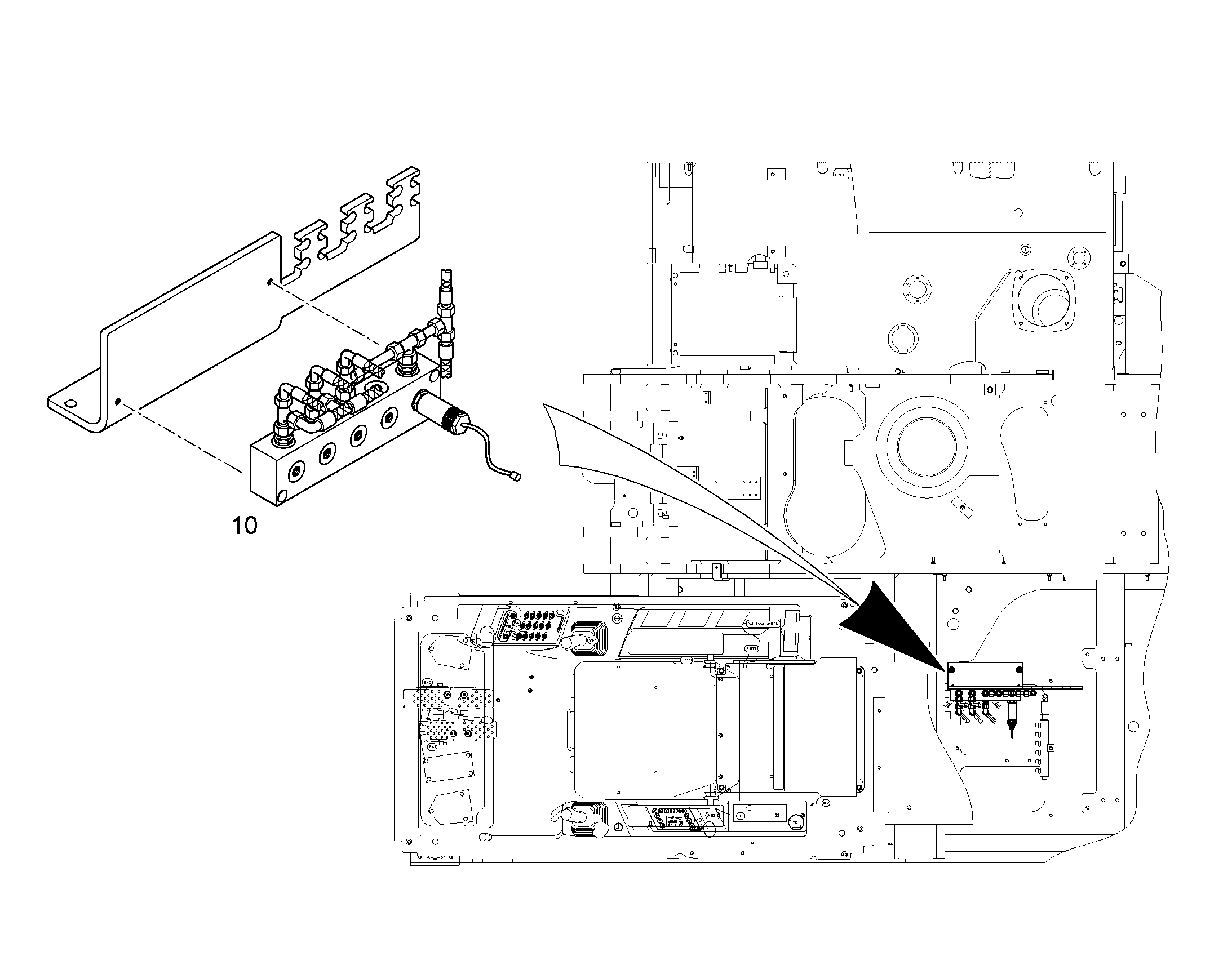 МОНТ.НАБ. ОГРАНИЧЕНИЕ ПОДАЧИ 10063930 LIEBHERR