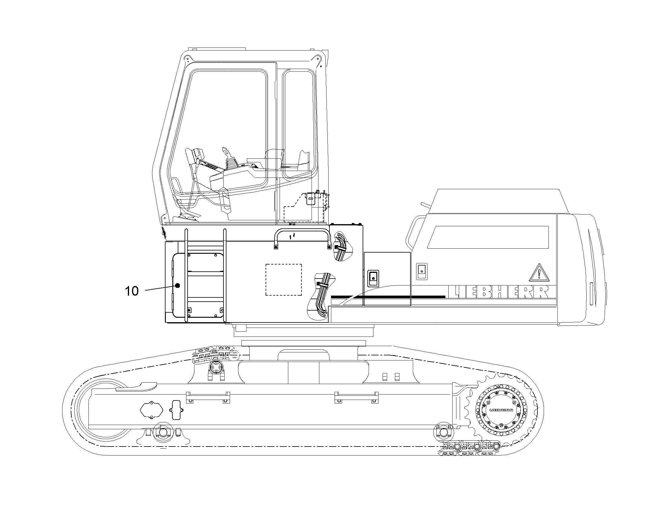 ВОЗВЫШЕНИЕ КАБИНЫ 800MM 10070343 LIEBHERR