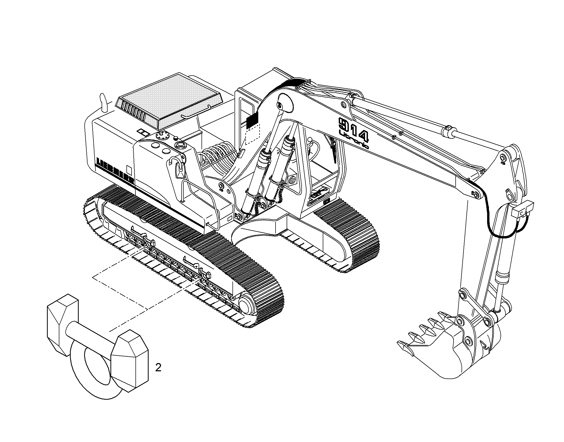 ПРОУШИНЫ КРЕП. ШАССИ 10070912 LIEBHERR