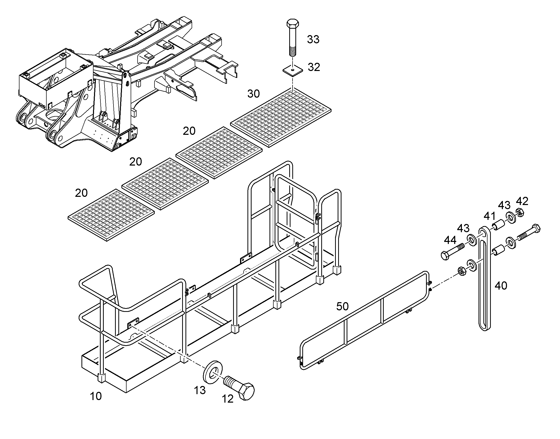 ПЛАТФОРМА 9623498 LIEBHERR