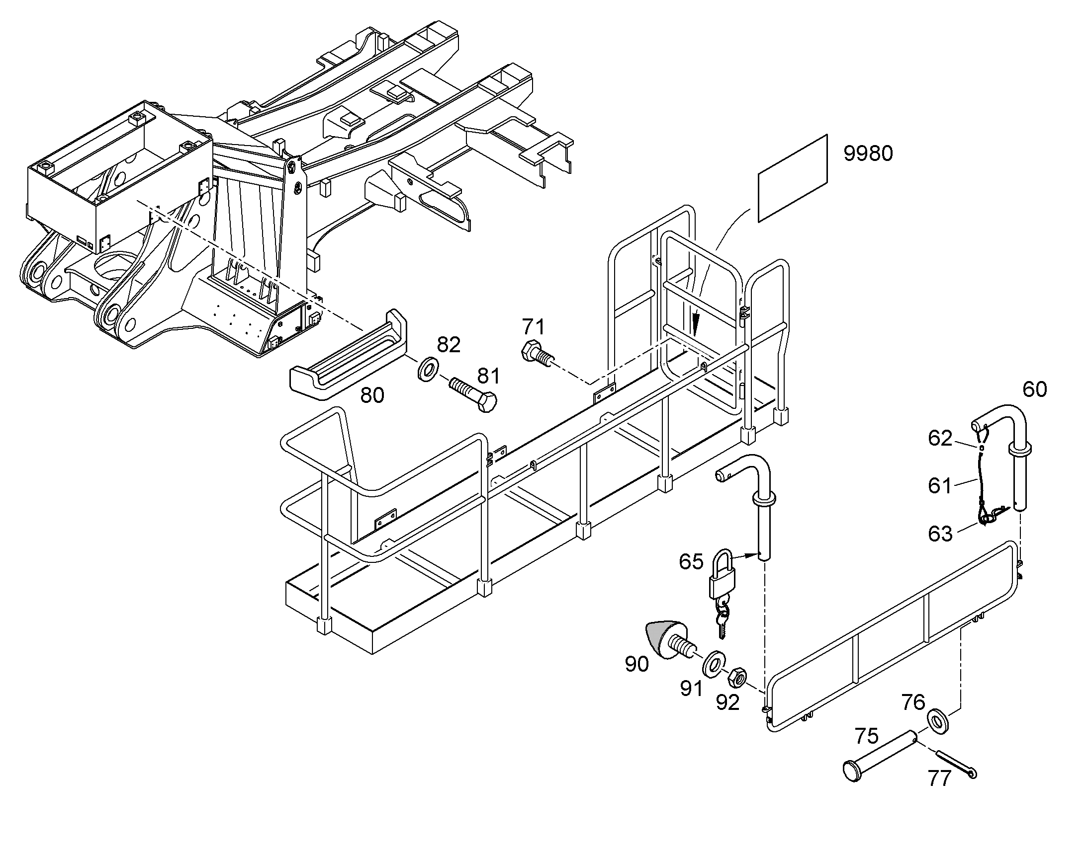 БОЛТ ISO 2341 FORM B 12X80X75 12224260 LIEBHERR