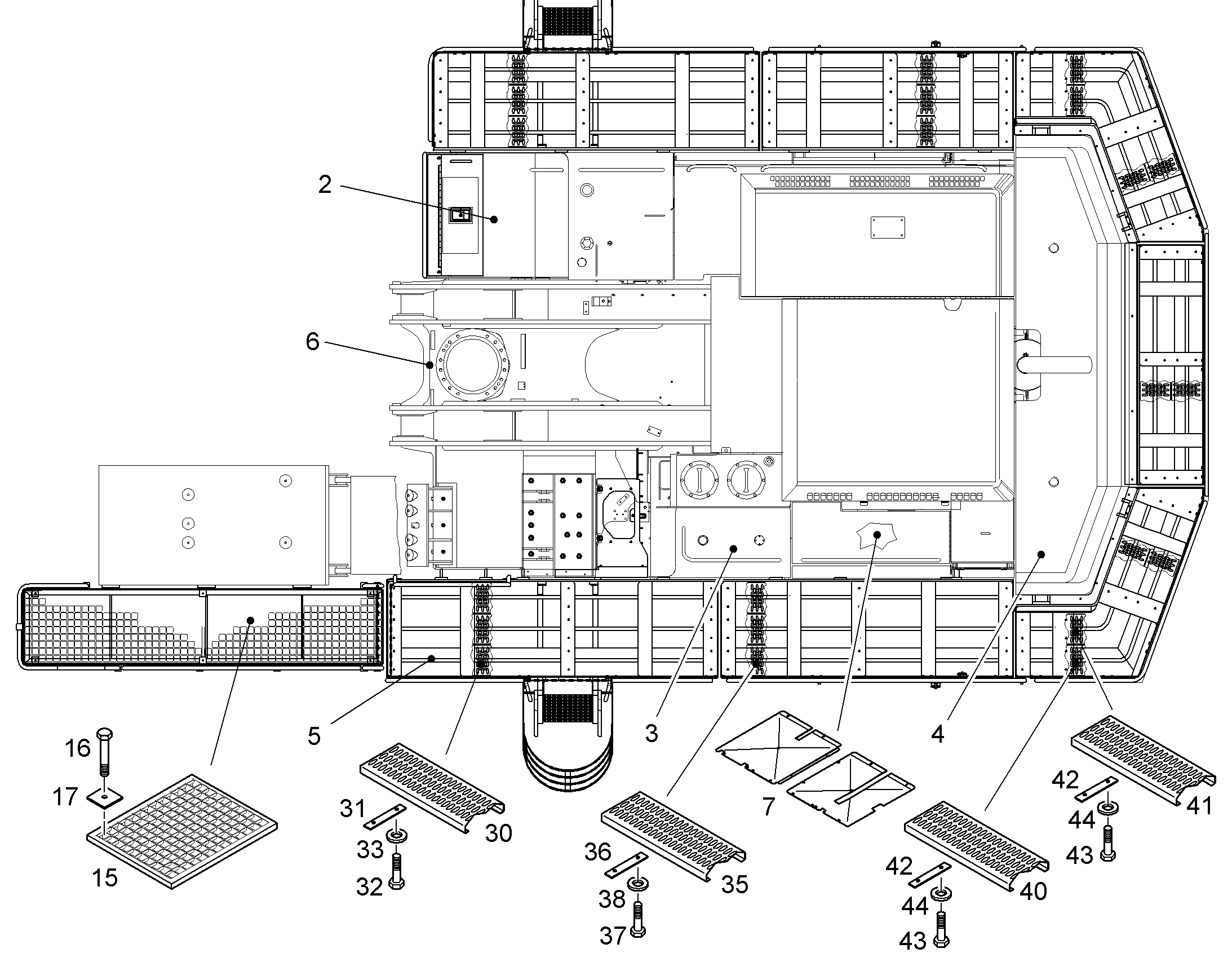 ПЕРЕОБОРУД. ПОВОР. ПЛАТФОРМЫ 10074722 LIEBHERR