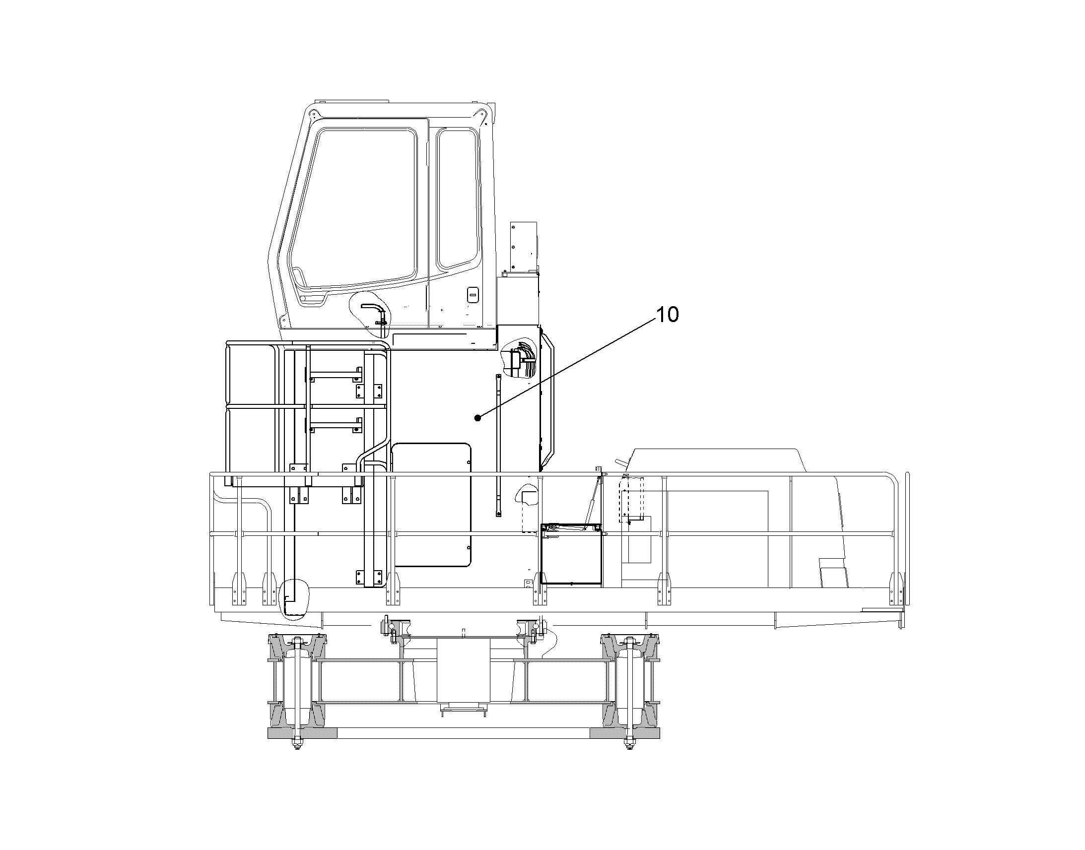 КАБИНА ВОДИТЕЛЯ-ВОЗВЫШЕНИЕ UM 2000 MM 10076378 LIEBHERR