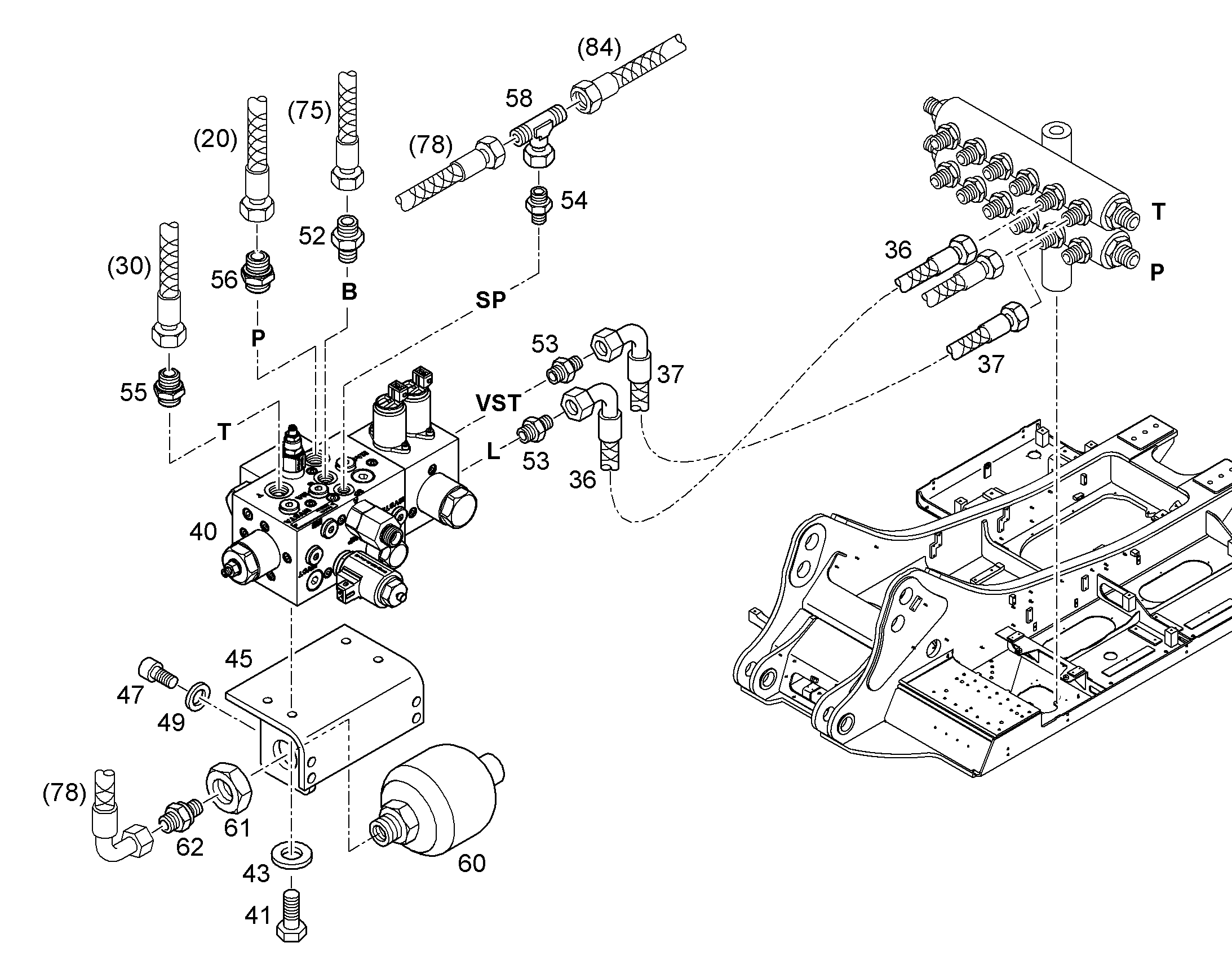 ДЕРЖАТЕЛЬ 10075182 LIEBHERR