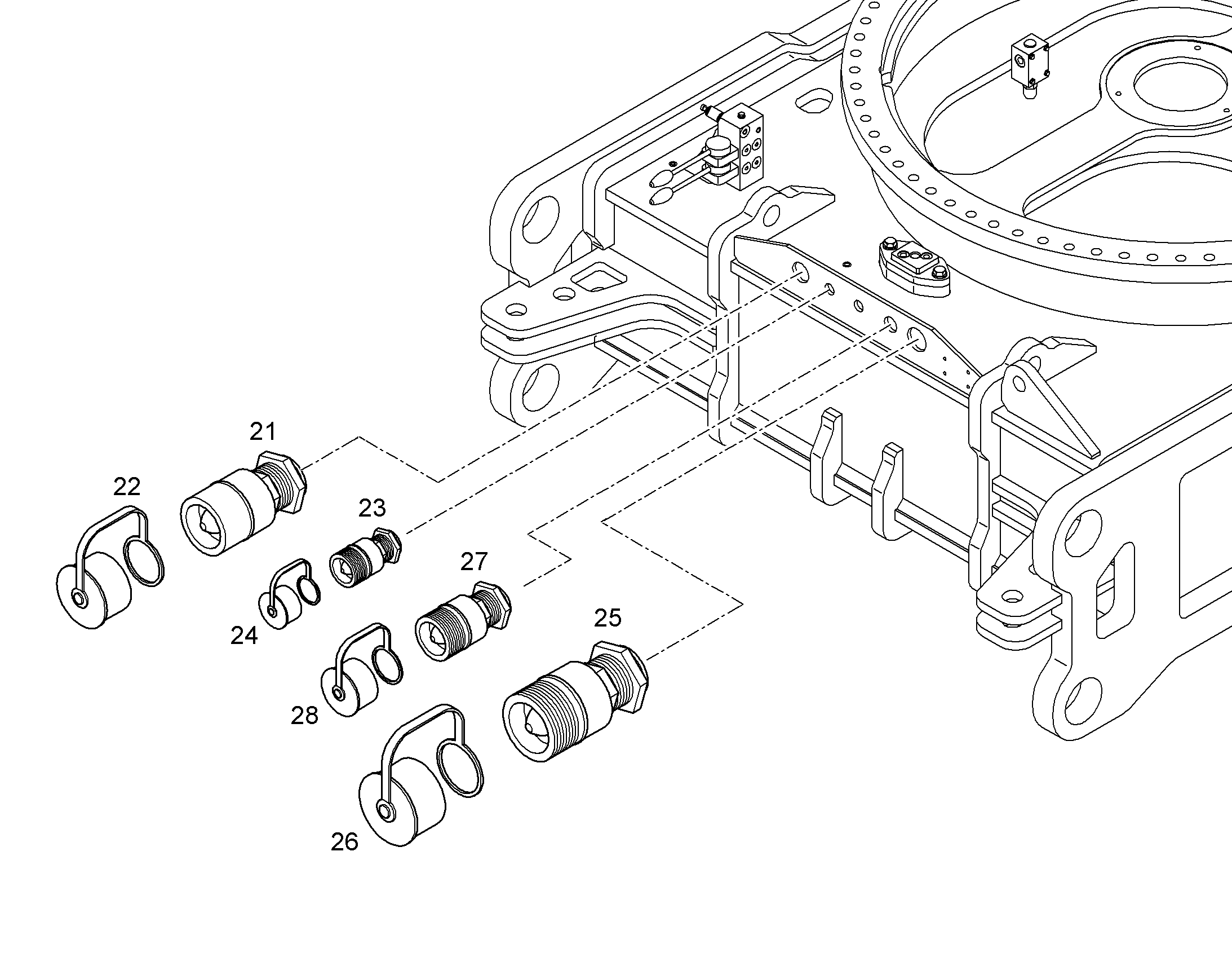МУФТА СОЕДИНИТЕЛЬНАЯ 7373544 LIEBHERR
