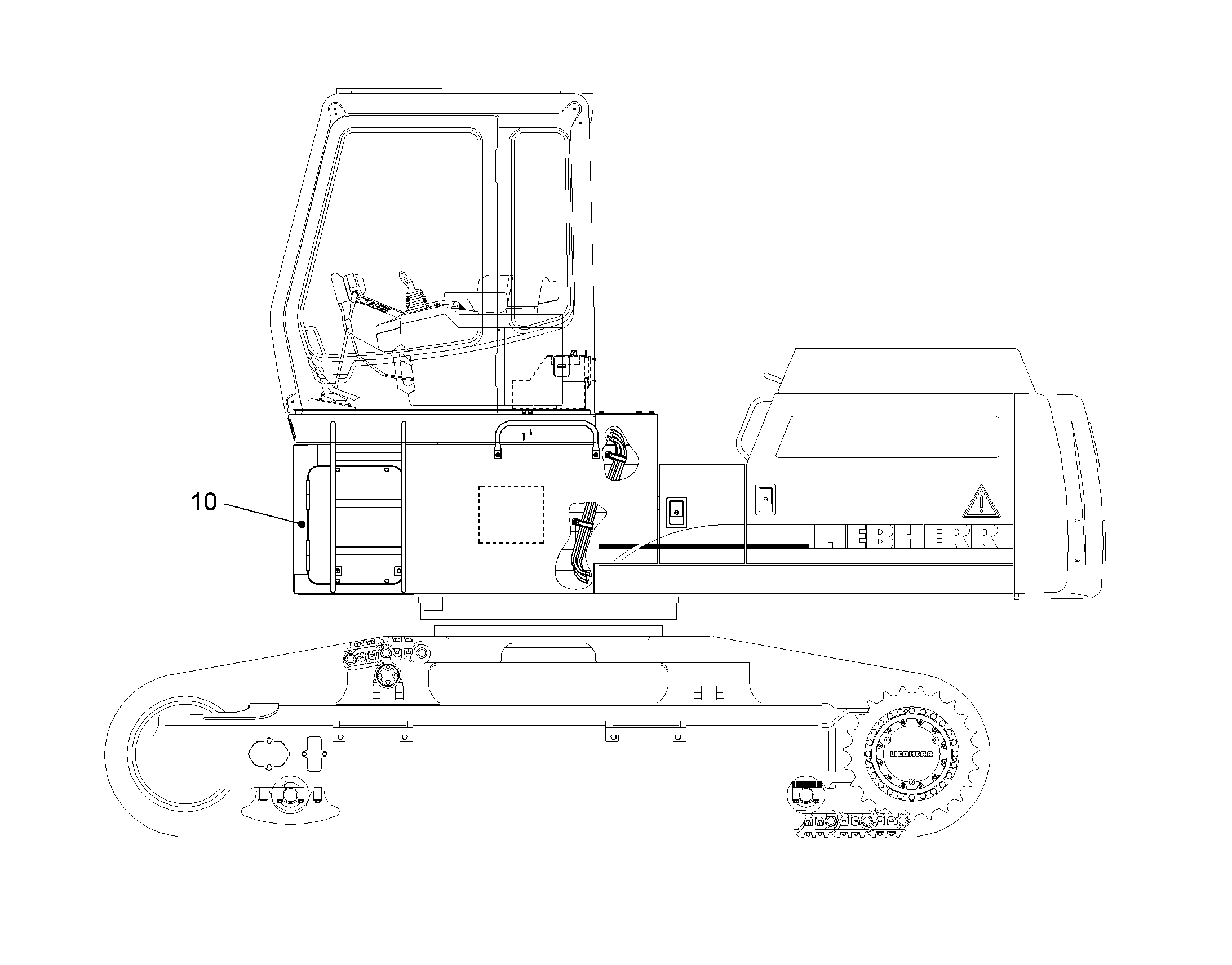 ВОЗВЫШЕНИЕ КАБИНЫ 800MM 10074455 LIEBHERR