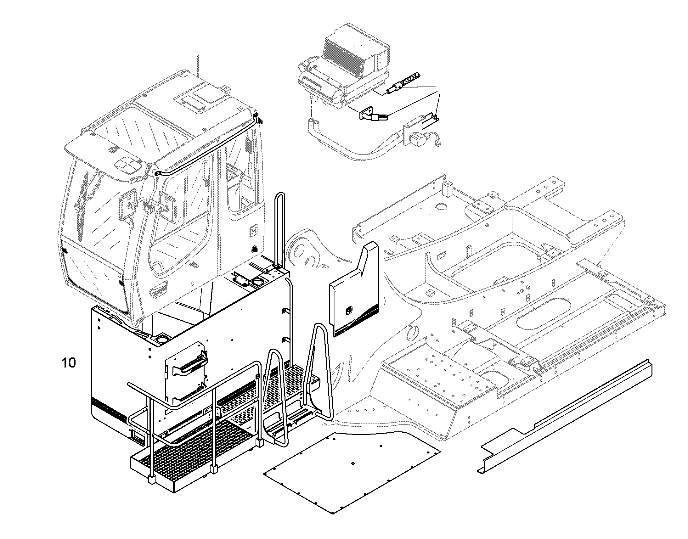ВОЗВЫШЕНИЕ КАБИНЫ 1200MM 10073739 LIEBHERR