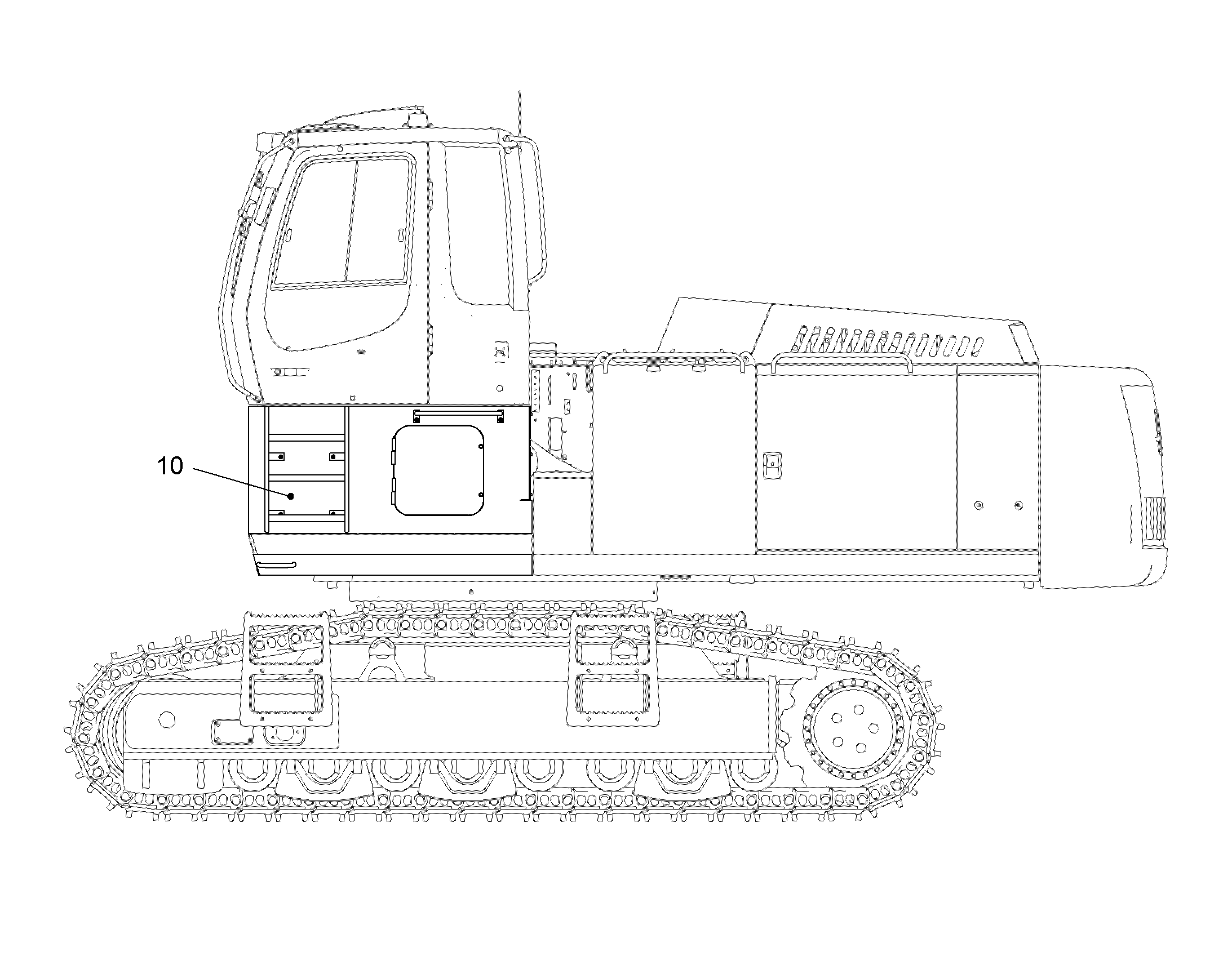 ВОЗВЫШЕНИЕ КАБИНЫ 800MM 10071582 LIEBHERR