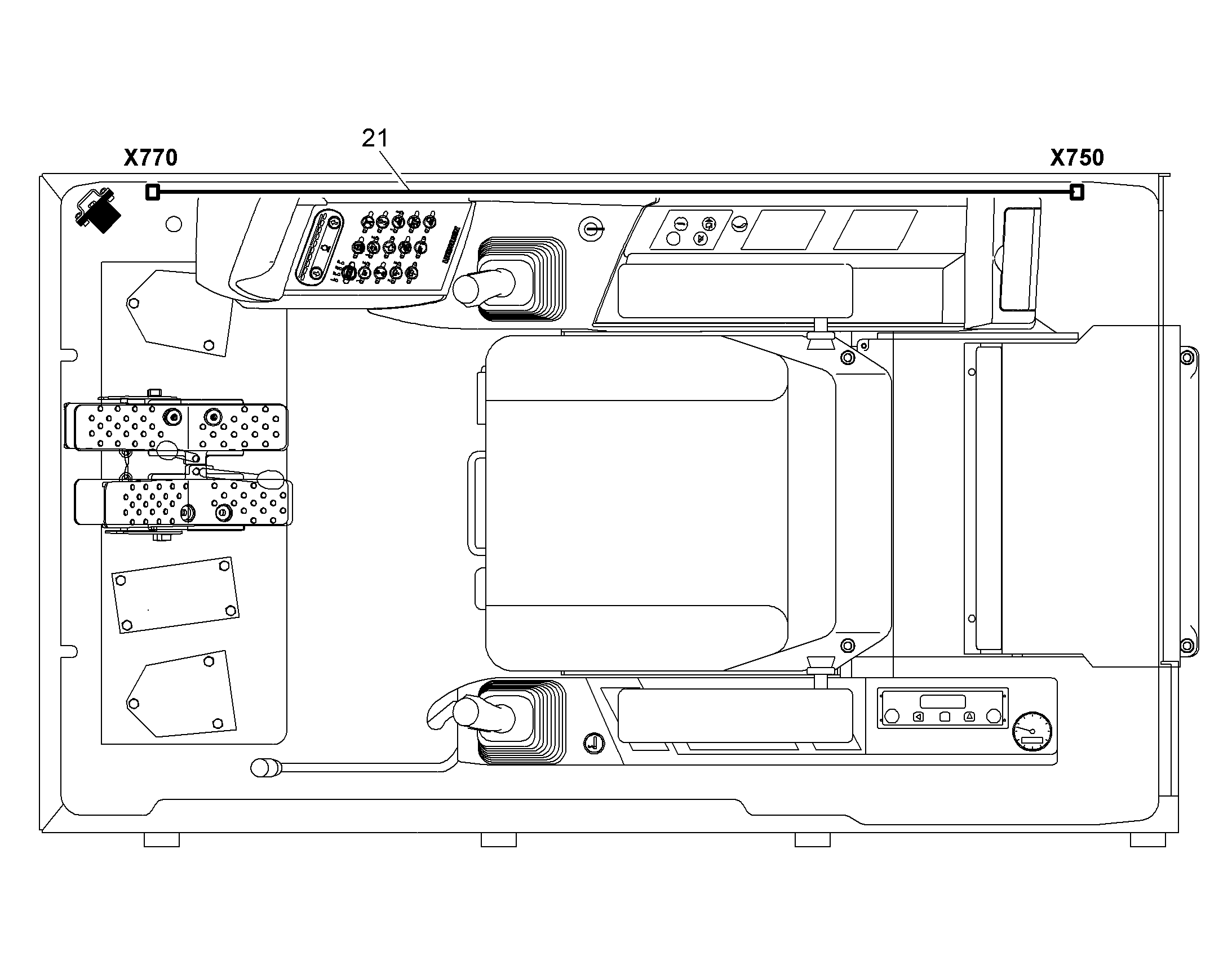 ЖГУТ КАБЕЛЕЙ КАБИНЫ X750-X770 10066809 LIEBHERR
