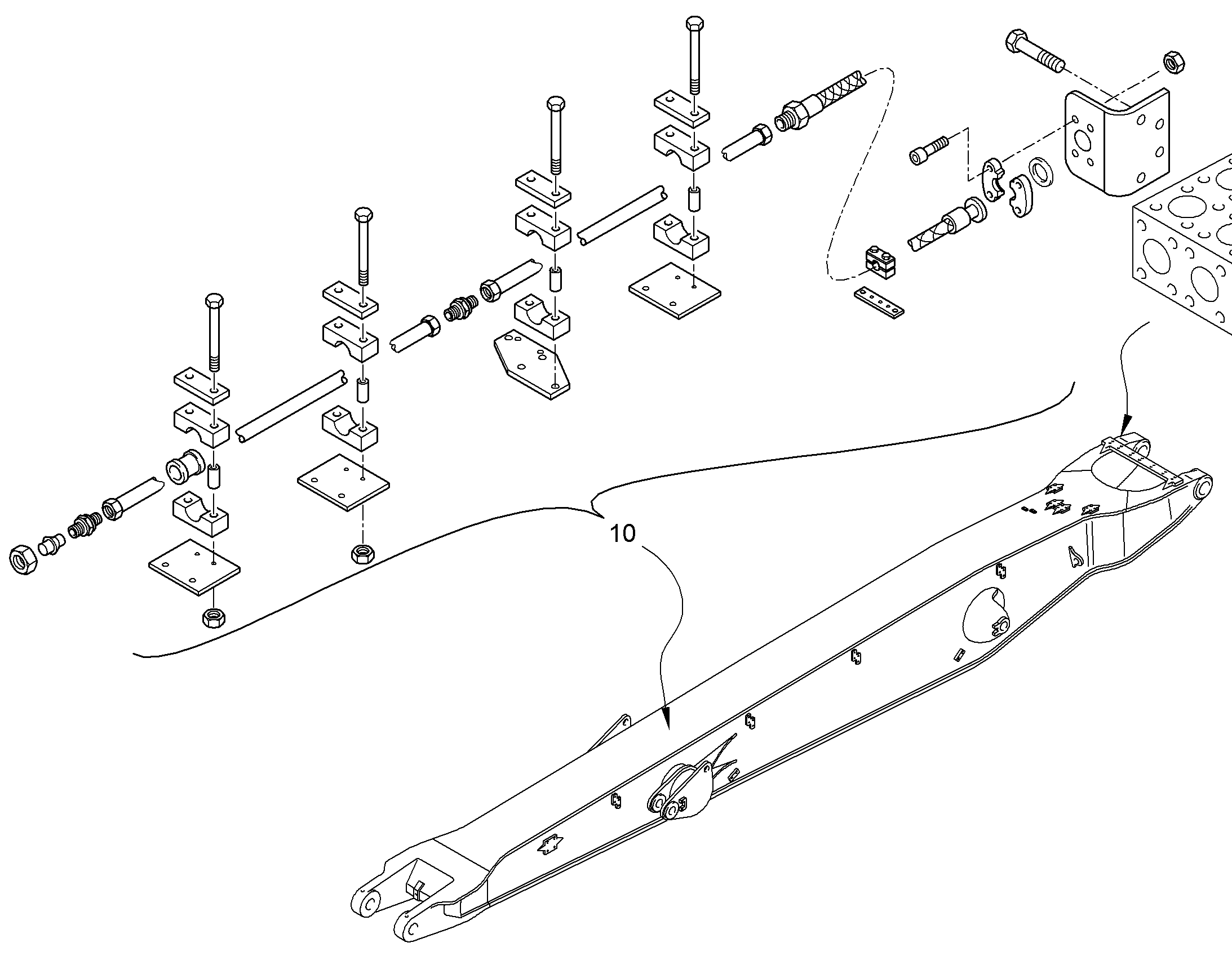 ПРОВОДКА ВАКУУМНЫЙ НАСОС 10061904 LIEBHERR