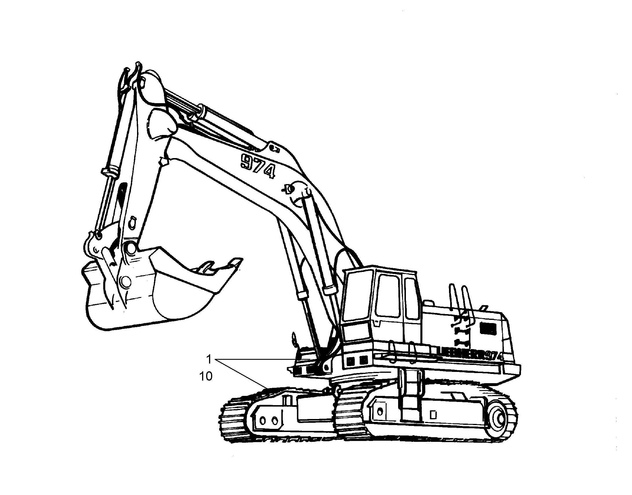 ПЕРЕЧЕНЬ ЧАСТЕЙ- R974 S.0101 9011896 LIEBHERR