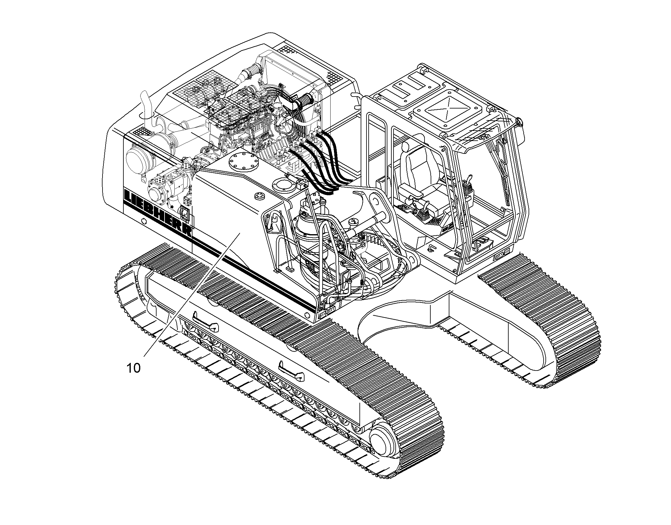 ЗАПОЛНЕНИЕ МАСЛОМ SAE 10068152 LIEBHERR