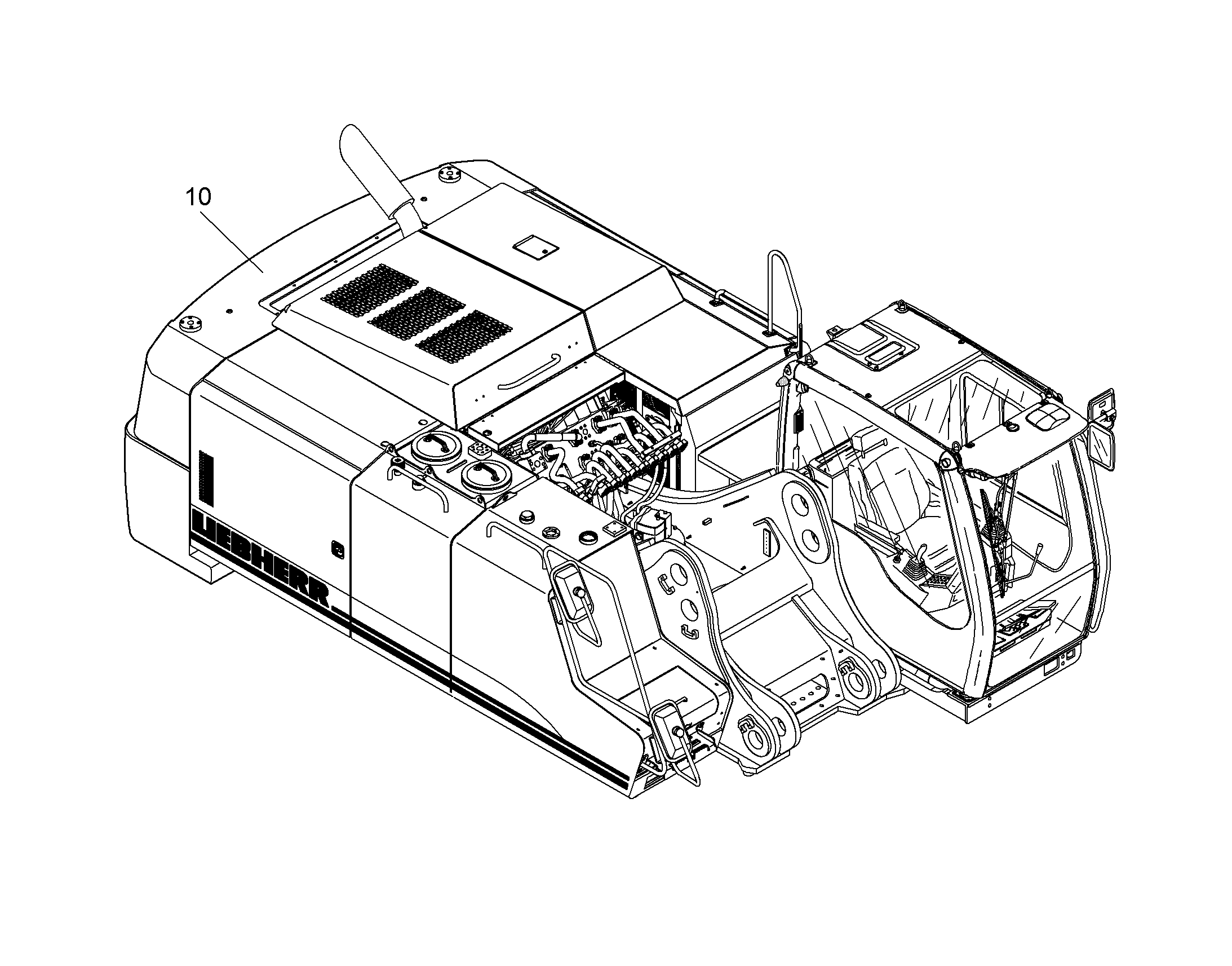 ГИДРАВЛИКА ДЛЯ СЪЕМА БАЛЛАСТ 10066146 LIEBHERR