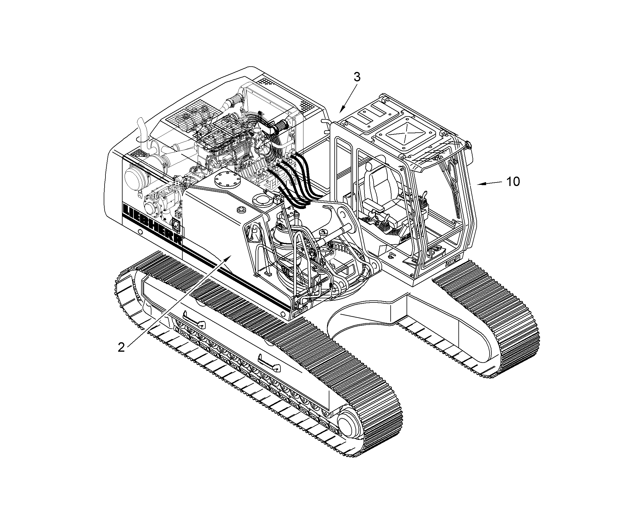 ЧАСТИ КАБИНЫ 10068050 LIEBHERR