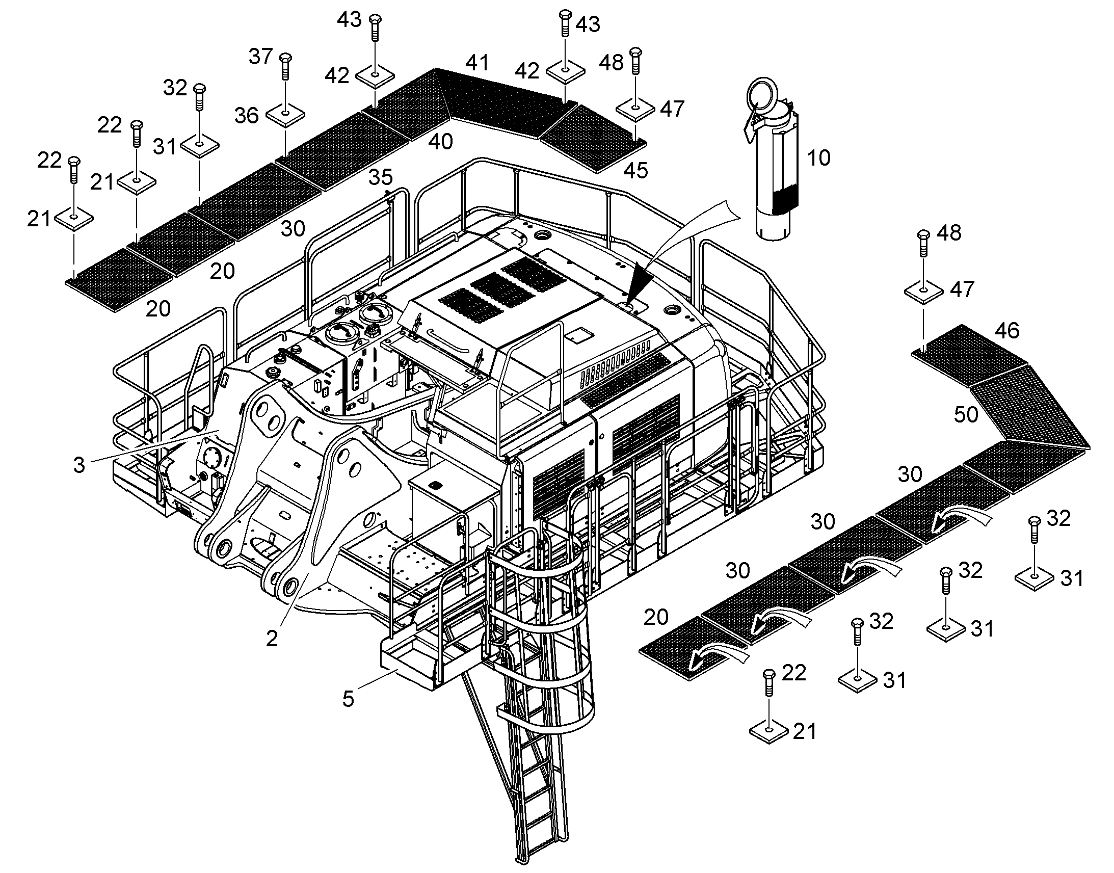 РЕШЕТКА КОЛОСНИКОВАЯ 10074674 LIEBHERR