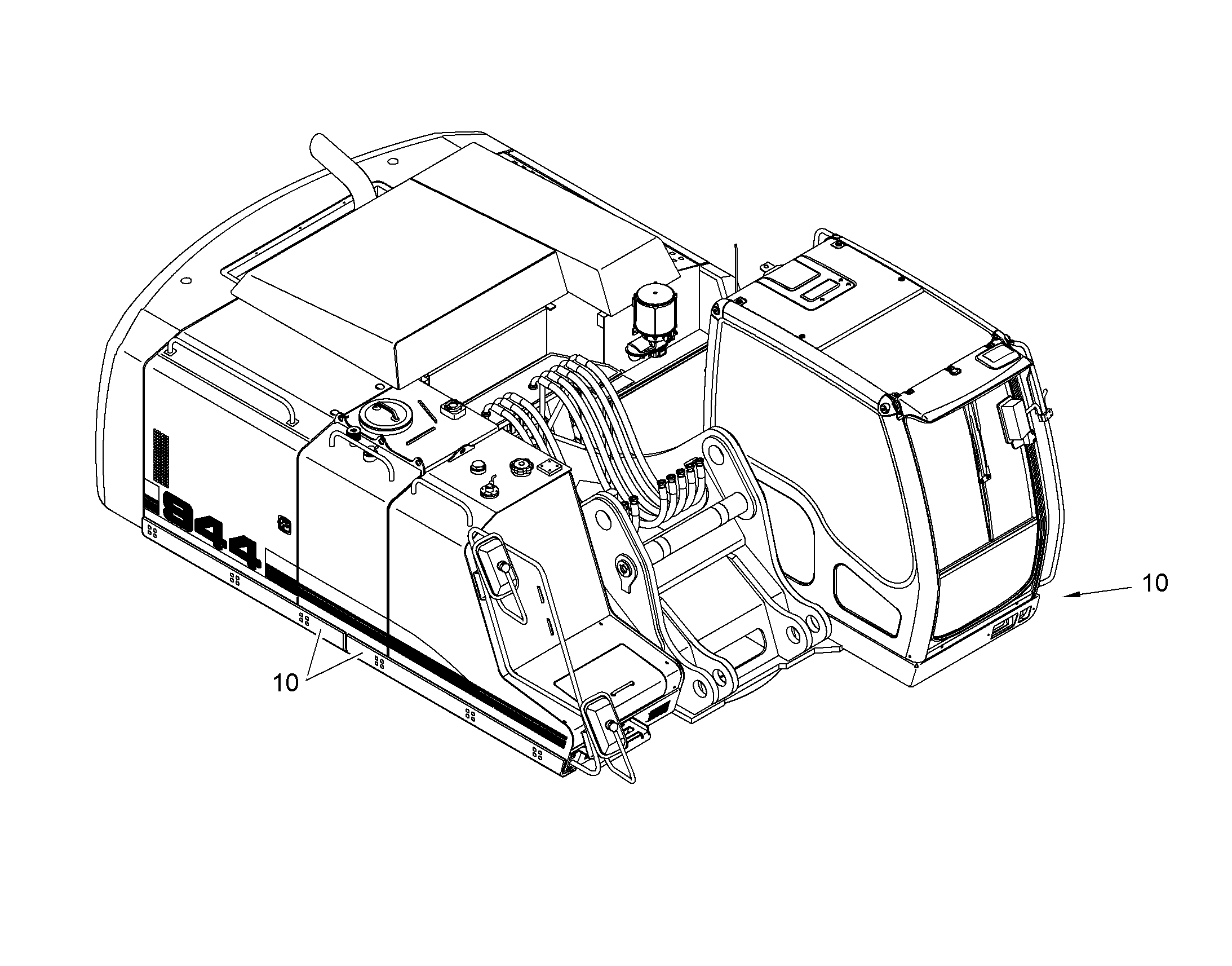 ЗАЩИТА ПОВ. ПЛАТФ. СНИЗУ+СБОКУ 10072144 LIEBHERR