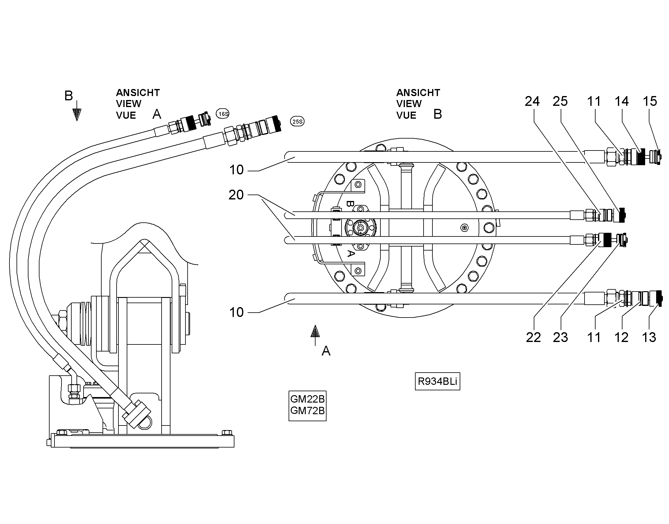 ШЛАНГ 20X2250 10333857 LIEBHERR