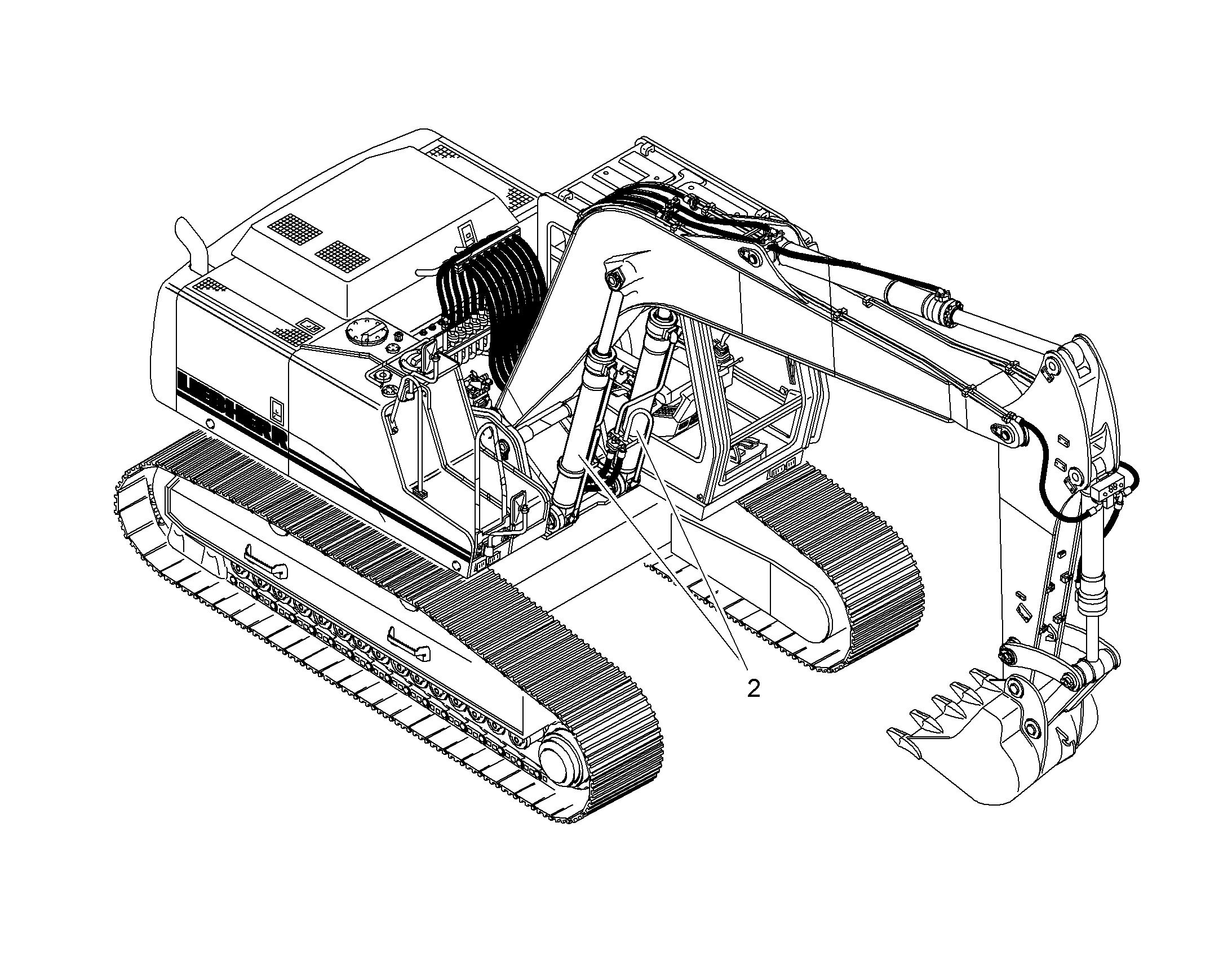 ЦИЛ-Р ПОДЪЕМА С АВАР.АРМАТУРОЙ 10061862 LIEBHERR