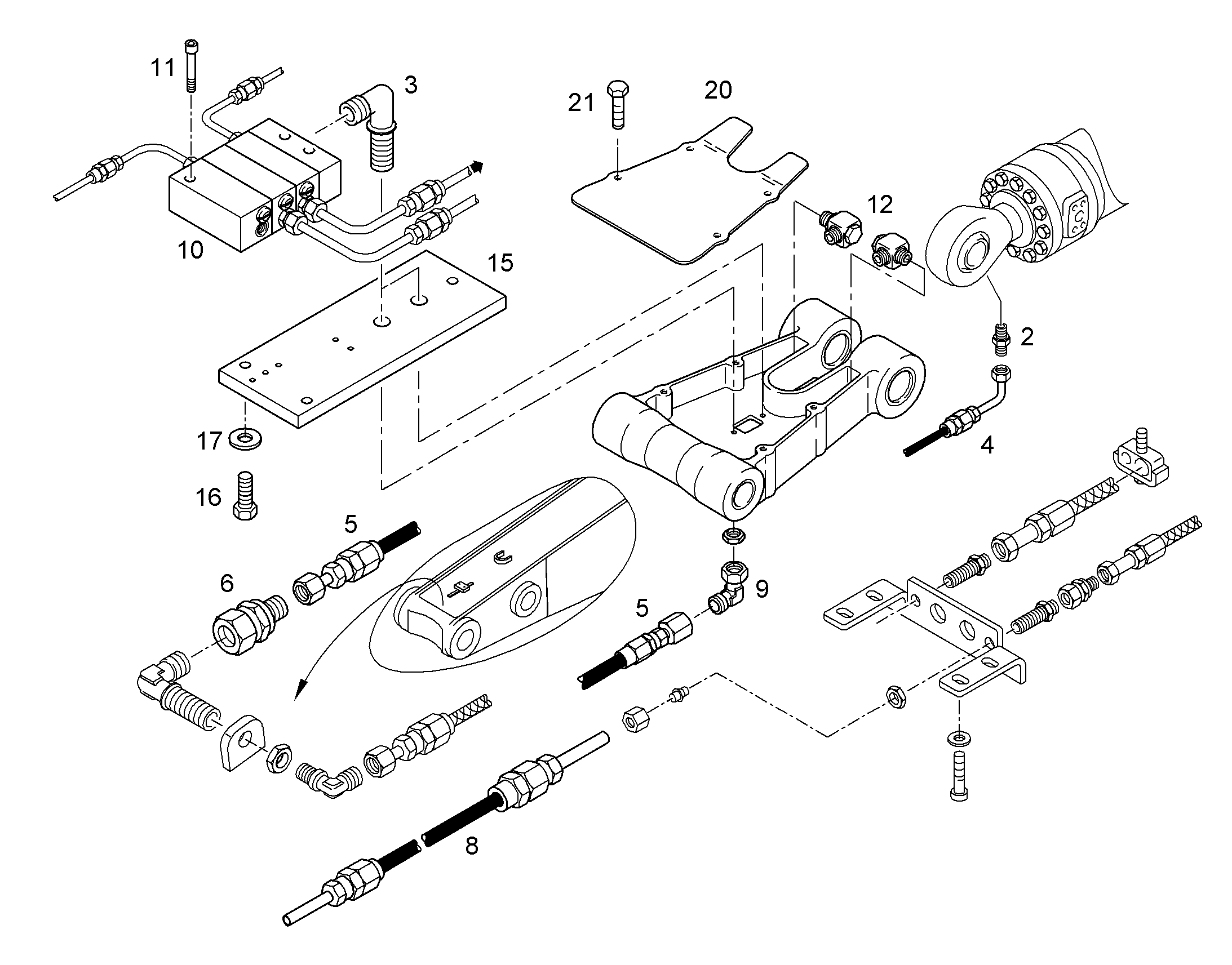 ШЛАНГ 4X884 10288706 LIEBHERR