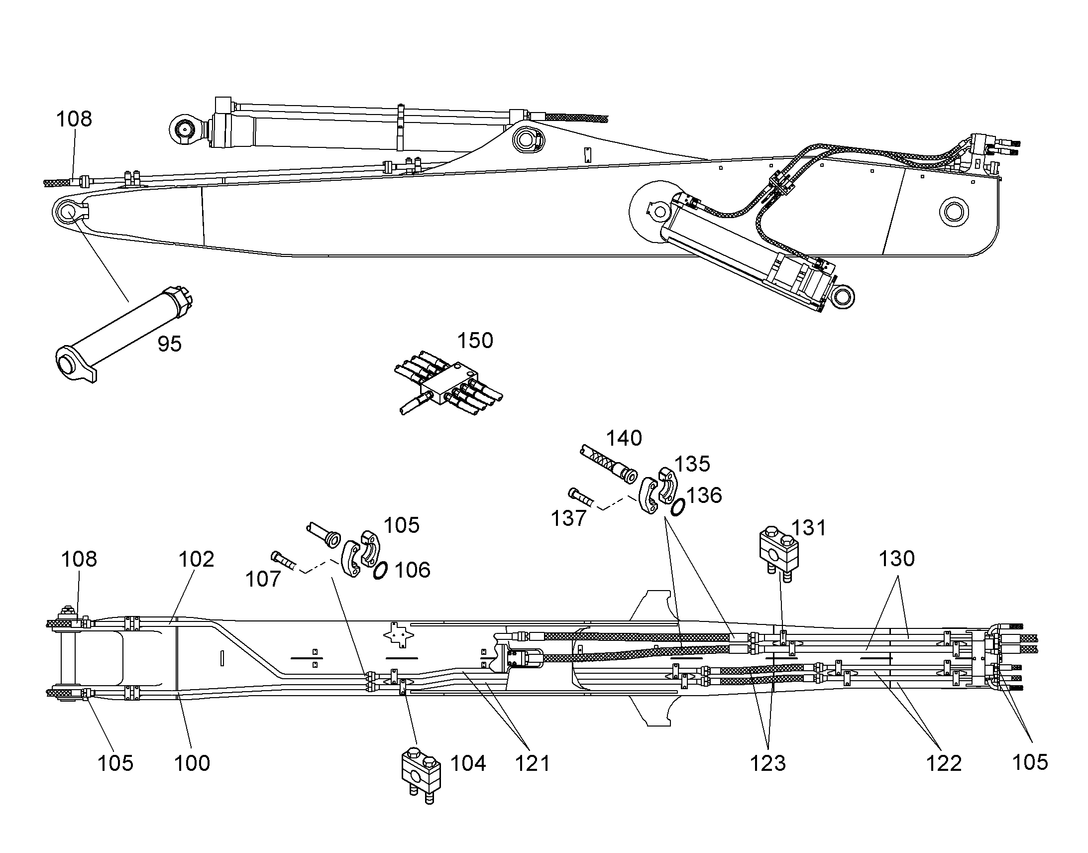 СМАЗОЧНЫЕ ЛИНИИ УСТАНОВКА 9219607 LIEBHERR