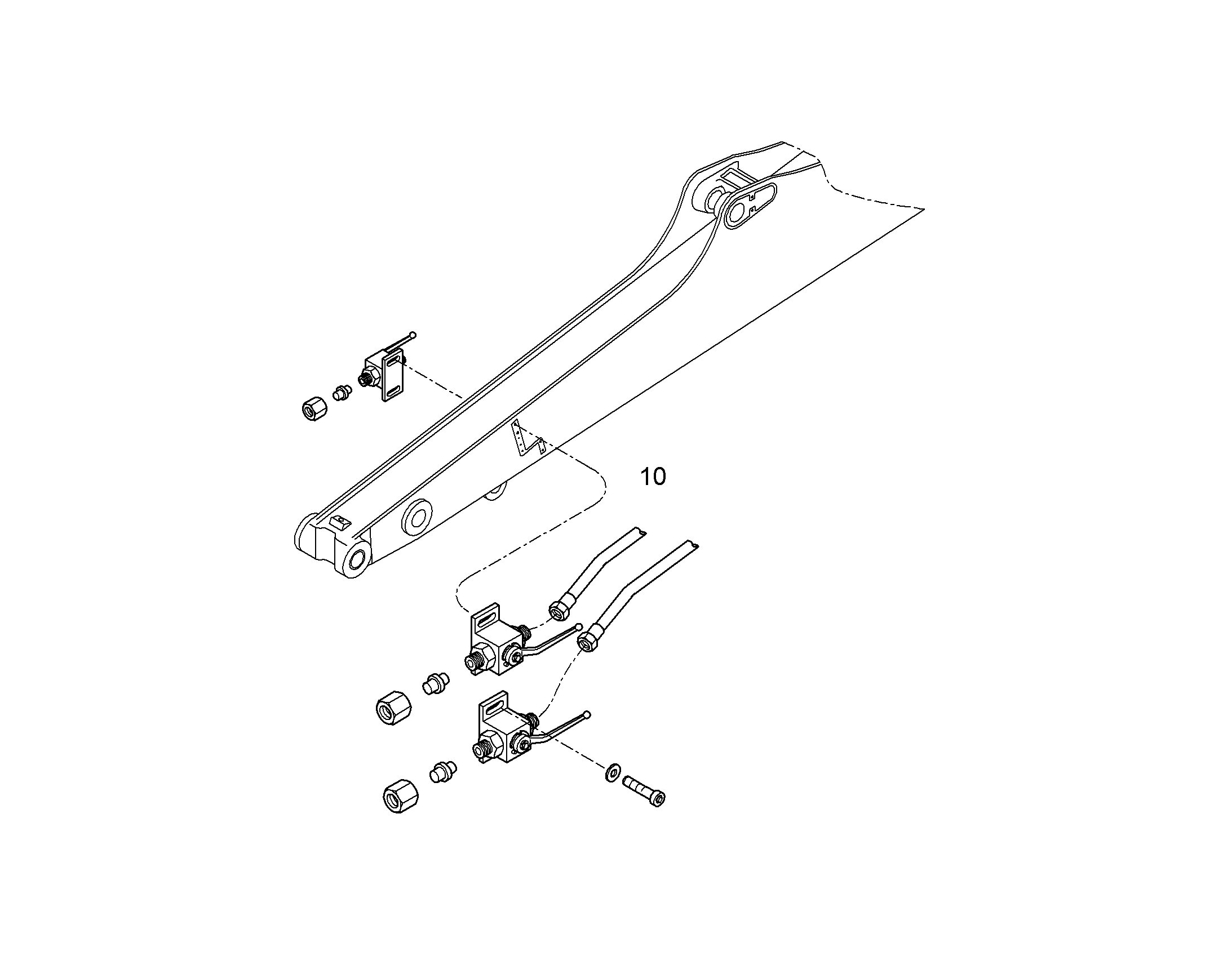 ПРОВОДКА МОНТАЖ AHS 10052144 LIEBHERR