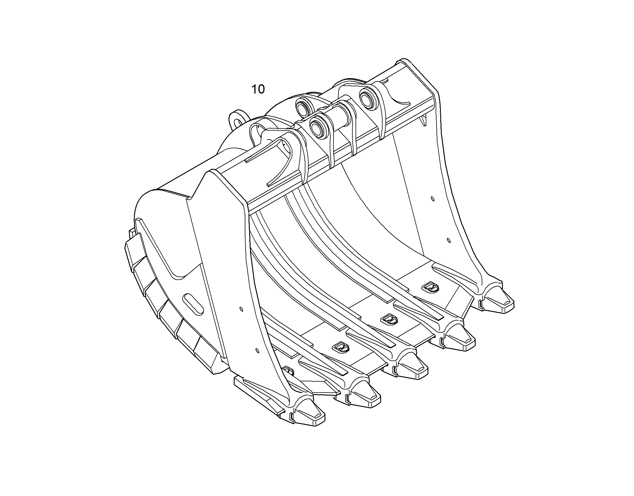 ЛОПАТА ОБРАТНАЯ HDV 10065948 LIEBHERR