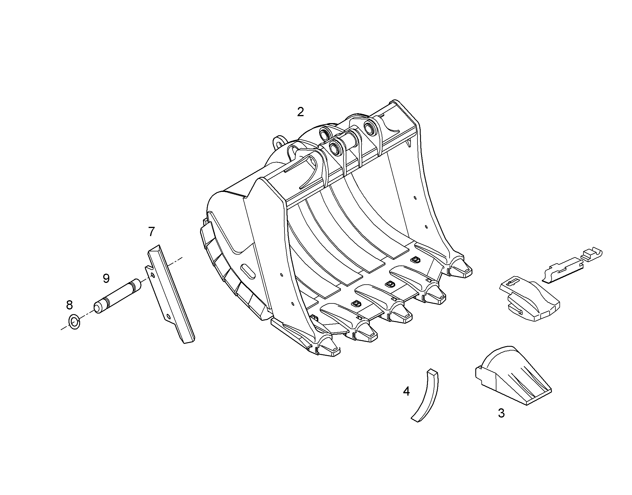 ЛОПАТА ОБРАТНАЯ HDV 10065936 LIEBHERR