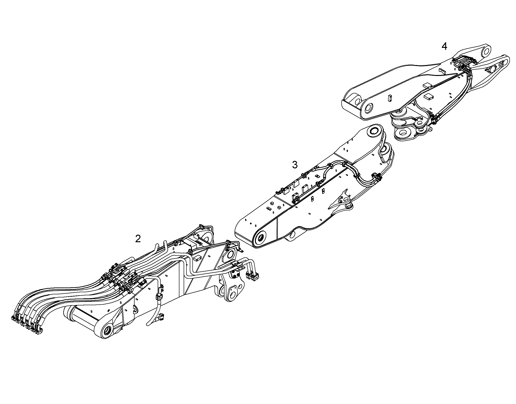 ПРОВОДКА ПРИВОД МЕХ. ПОВОРОТА 10064131 LIEBHERR