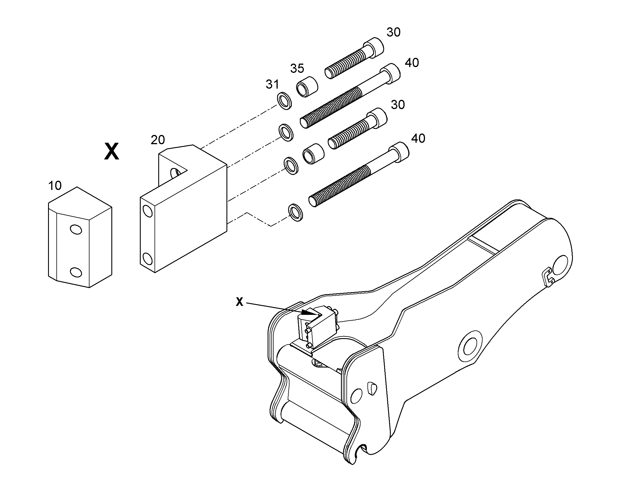 МОНТАЖНЫЕ ЧАСТИ ДЛЯ LIKUFIX 10066239 LIEBHERR