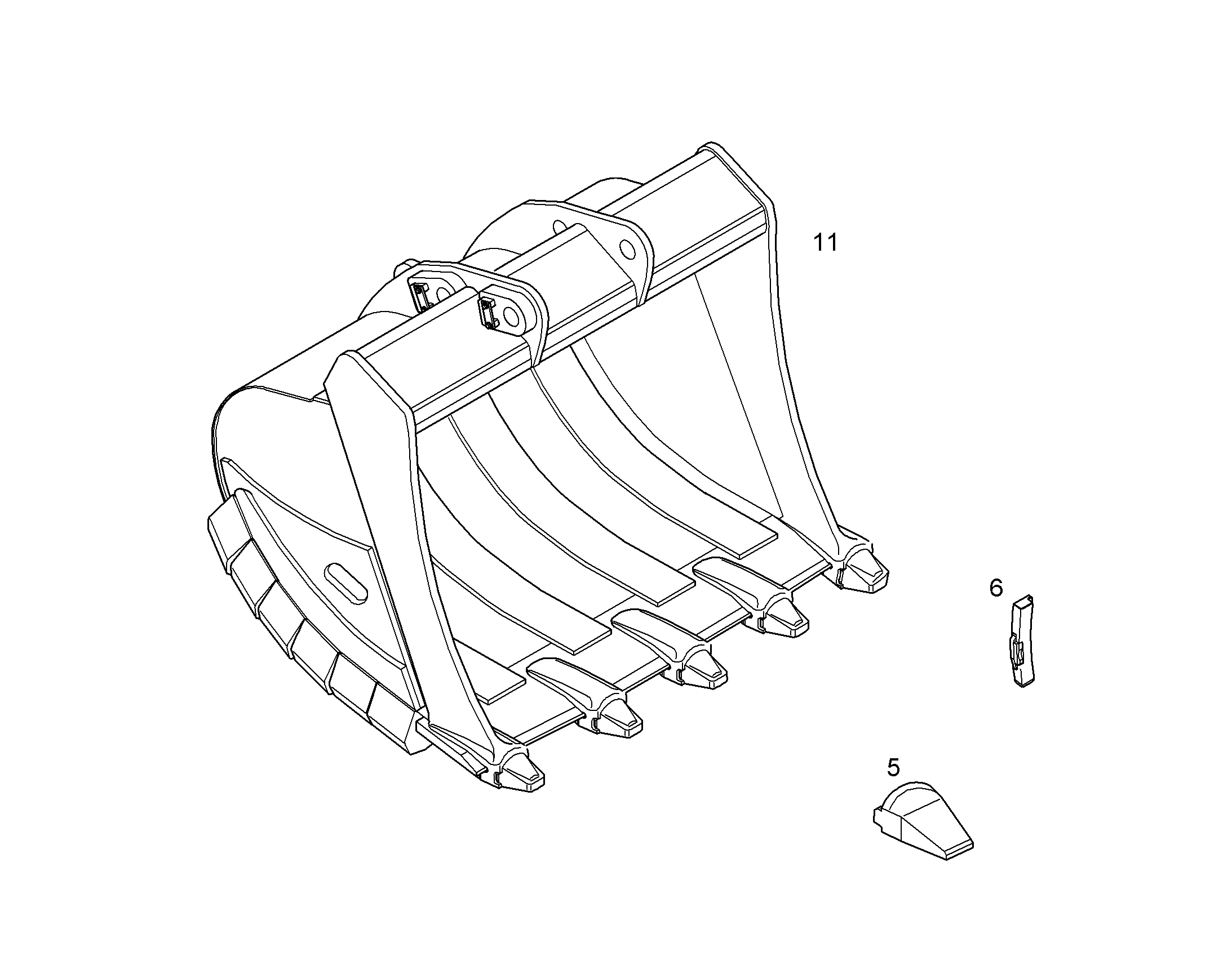 ЛОПАТА ОБРАТНАЯ HDV-L 10070955 LIEBHERR