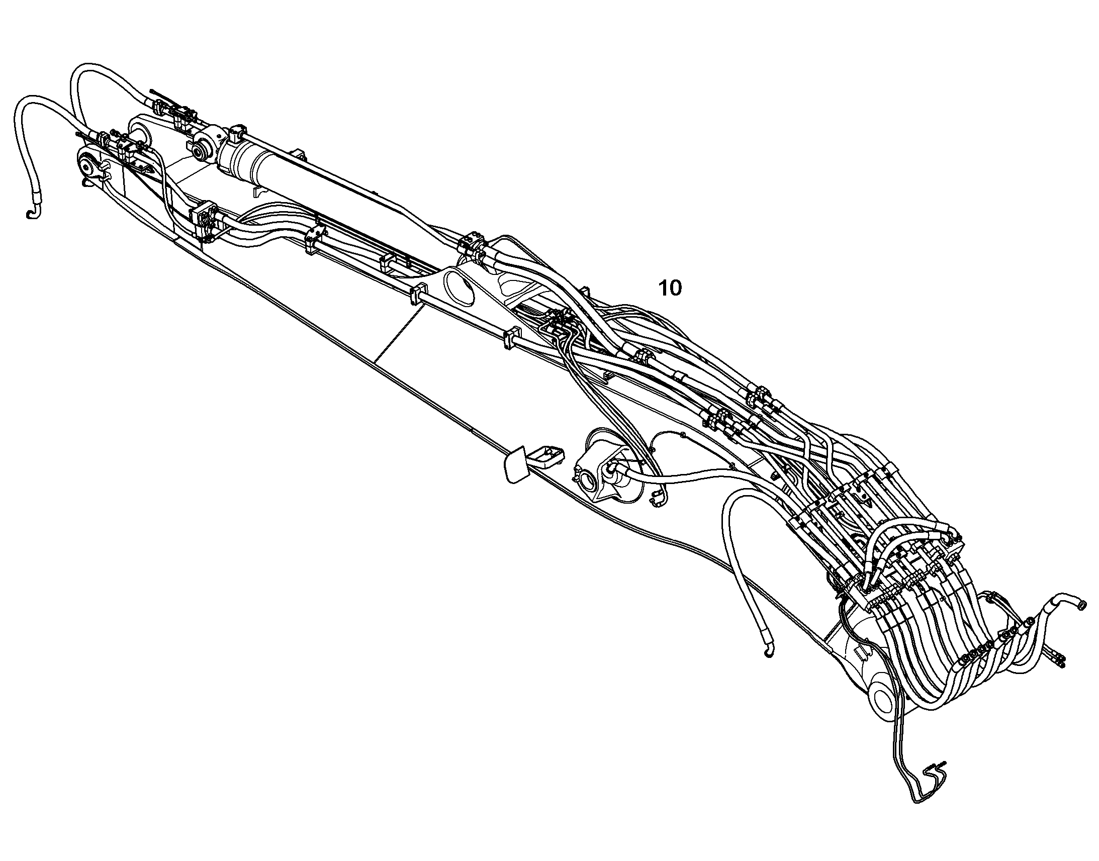 ПРОВОДКА ПРИВОД МЕХ. ПОВОРОТА 10076684 LIEBHERR
