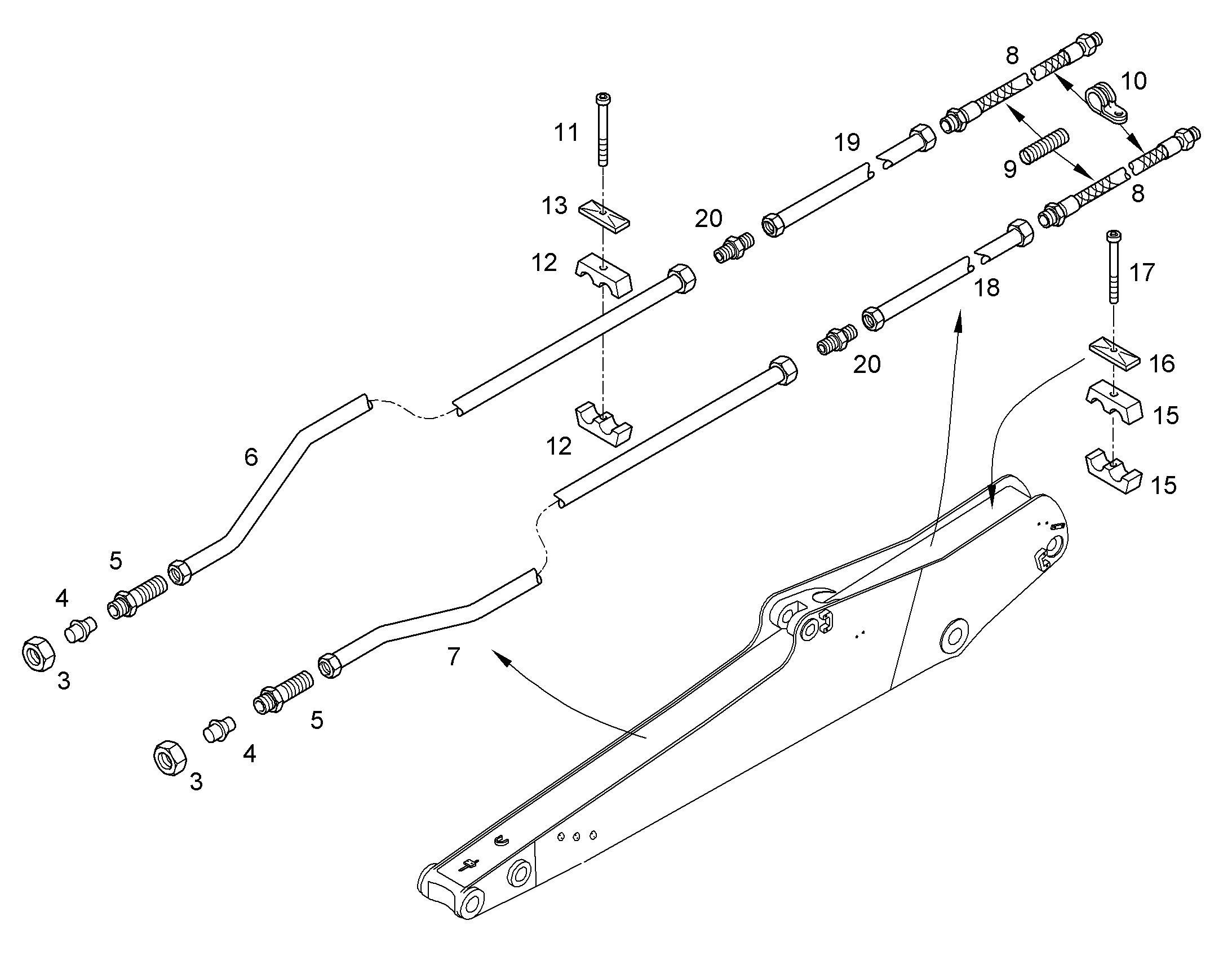 КЛЕММА ПОЛОВИННАЯ DIN 3015-3 Z 3 G 23 23 PP SW 7005101 LIEBHERR