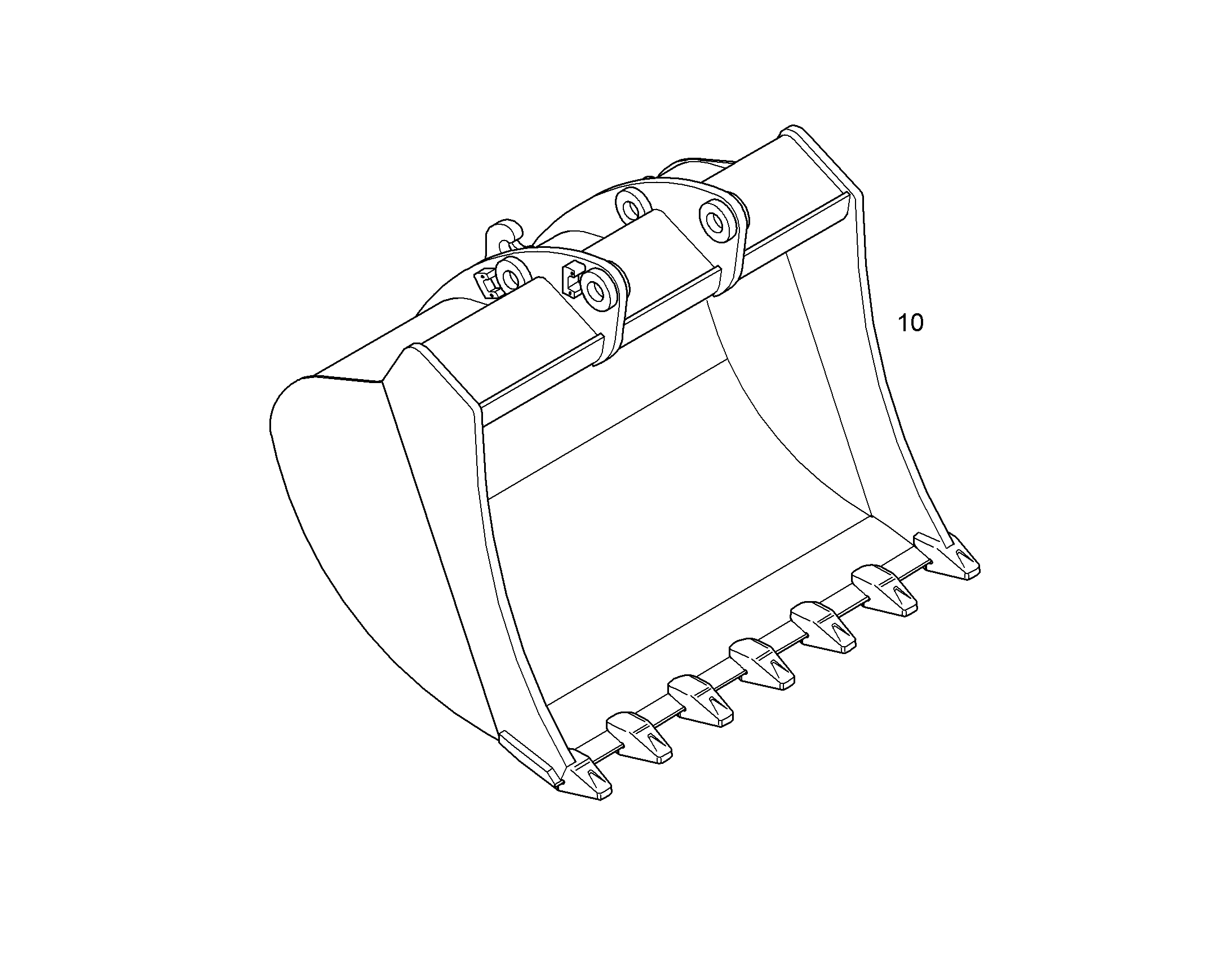 ЛОПАТА ОБРАТНАЯ 10073334 LIEBHERR