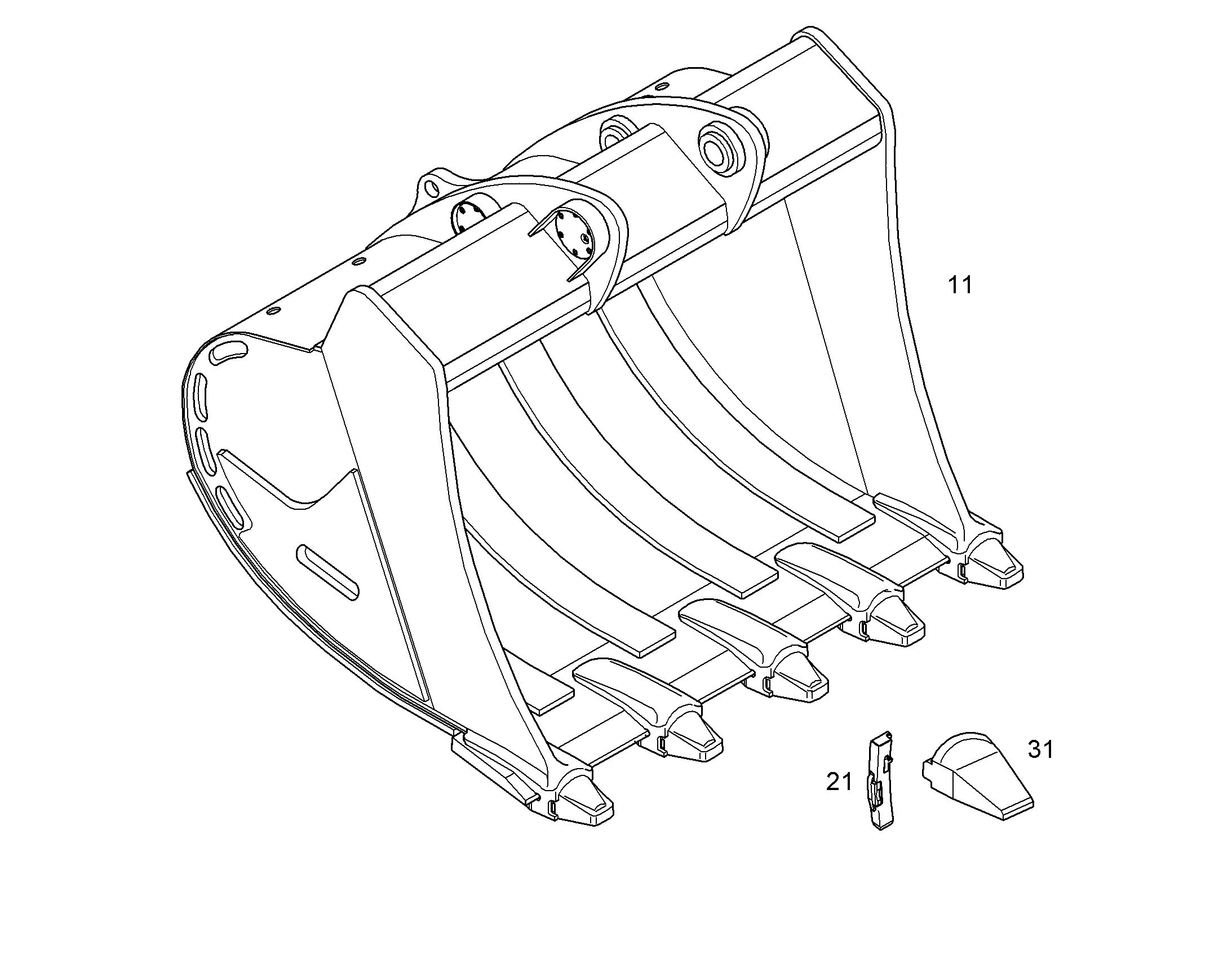 ЛОПАТА ОБРАТНАЯ HDL 10073986 LIEBHERR