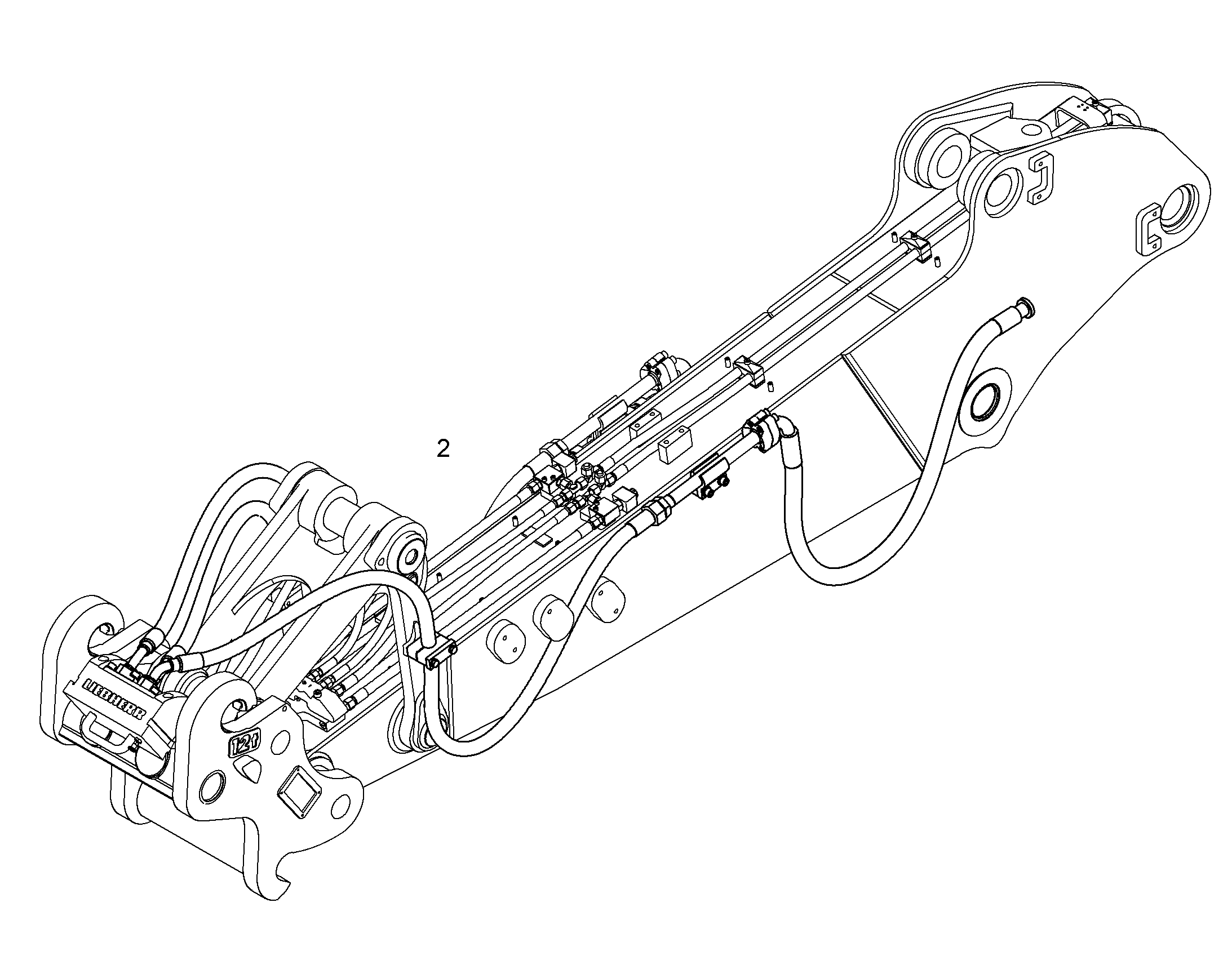 LIKUFIX 48 ДЛЯ РУКОЯТИ КОВША 2,20M 10074596 LIEBHERR