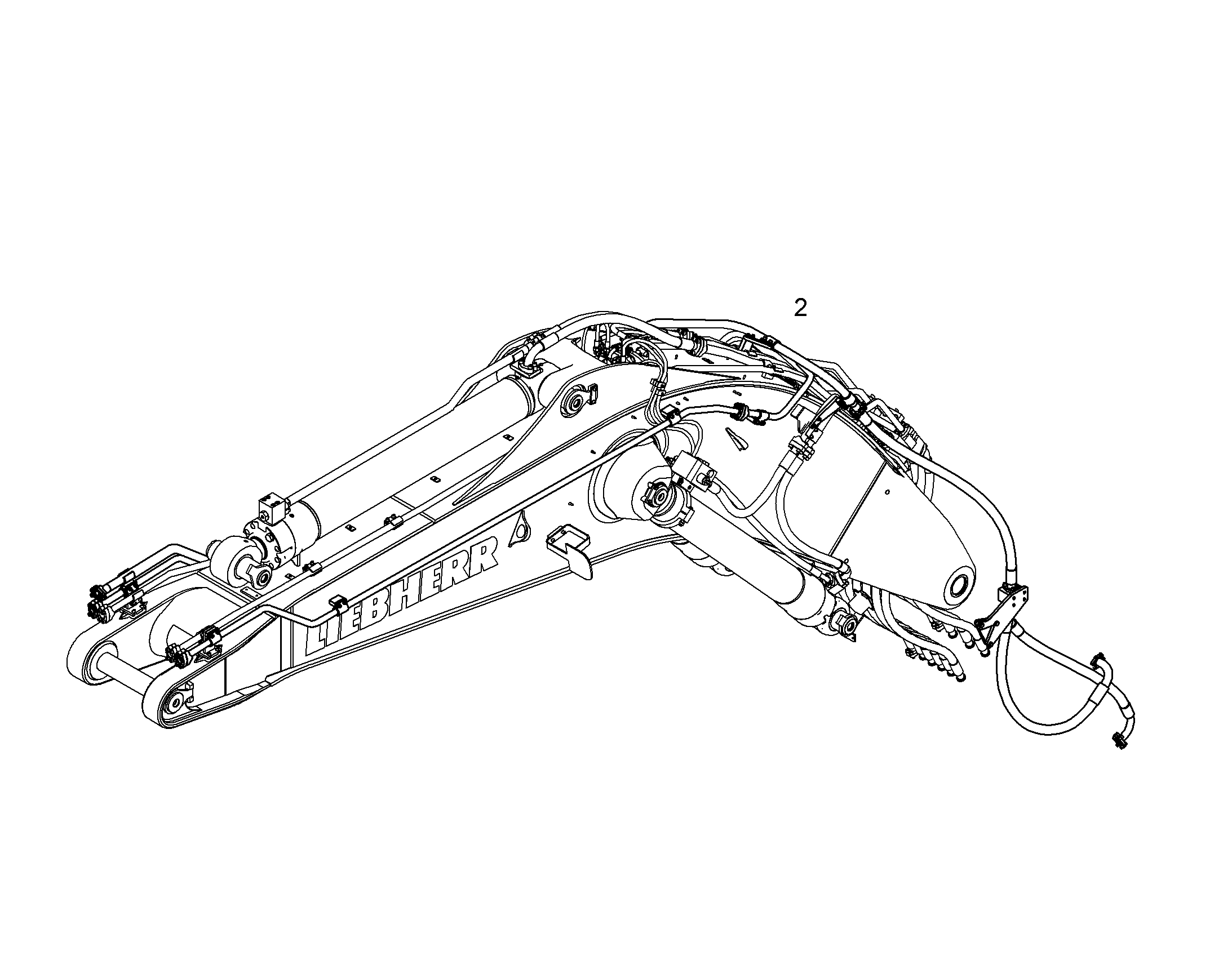 ПРОВОДКА МОНТАЖ AHS 10060383 LIEBHERR